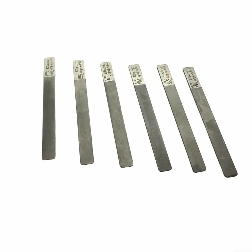 Strumento per chitarra, set di lime per capotasti, strumento liutaio per chitarra, kit di lime per la riparazione della chitarra, strumento per la manutenzione delle corde (elettrico 10-46)