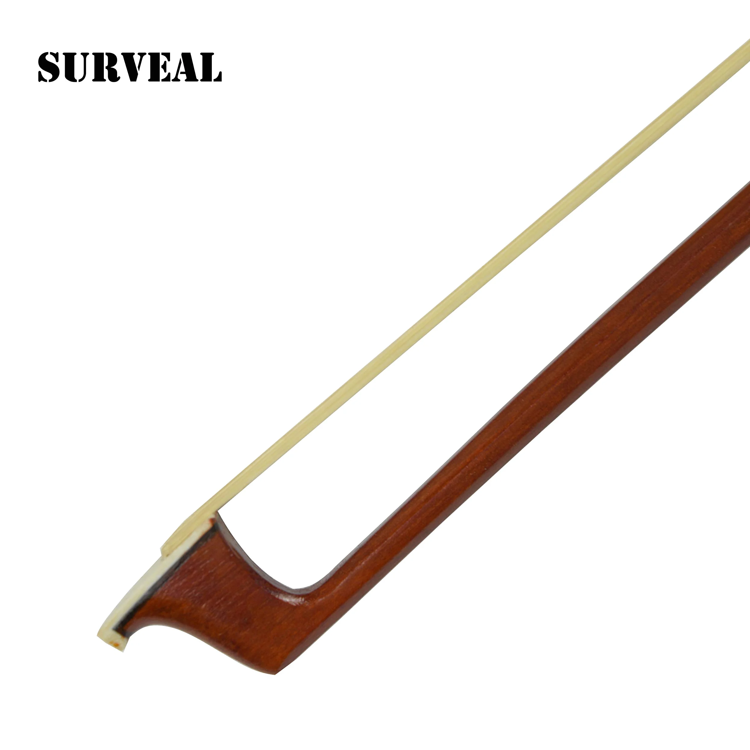 archetto per violino in legno di verzino, con la migliore coda di cavallo della Mongolia e il miglior elastico, per principianti 4/4 Marrone
