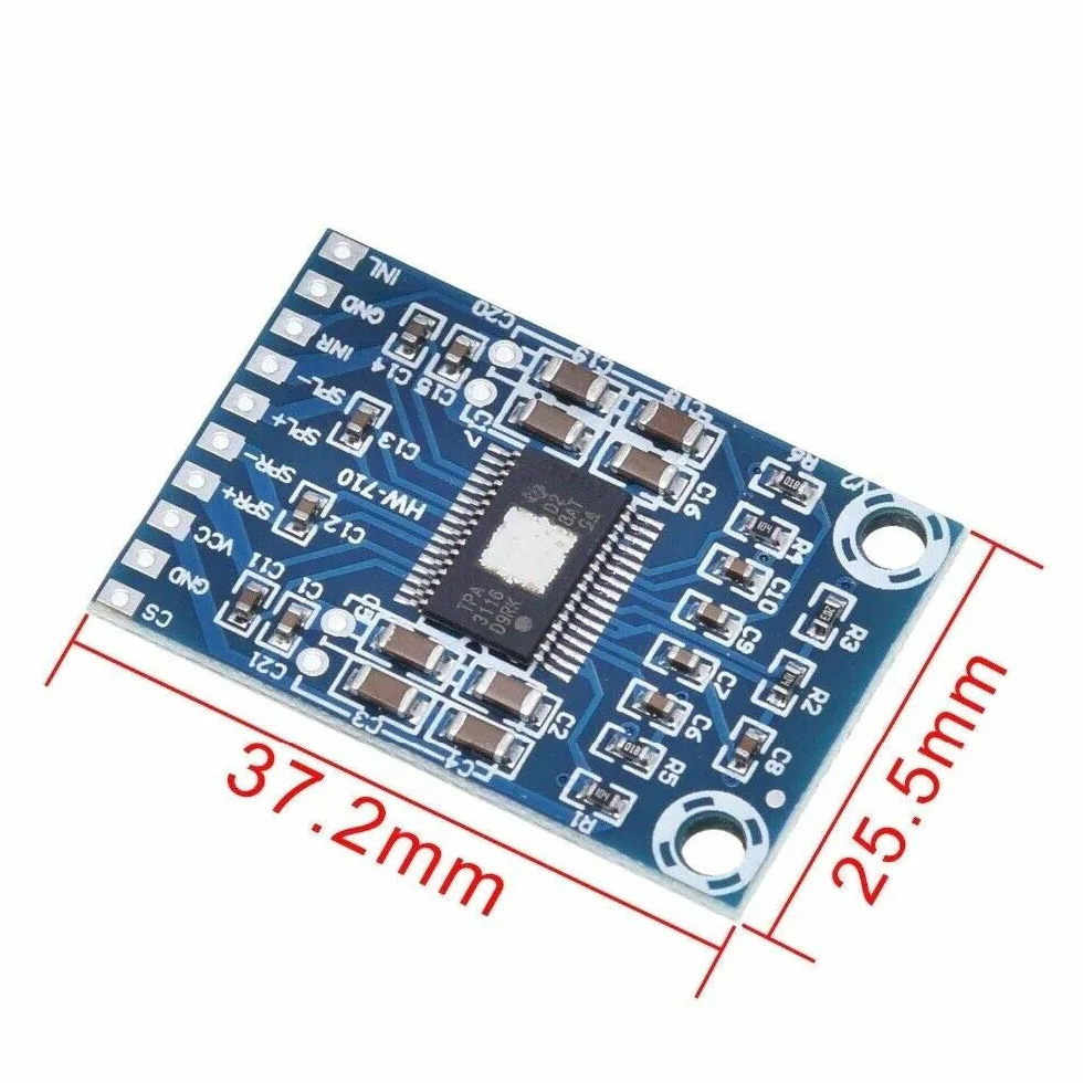 5pcs XH-M562 TPA3116D2 Digital Audio Amplifier DC 12V-24V 2x50W Dual Channel