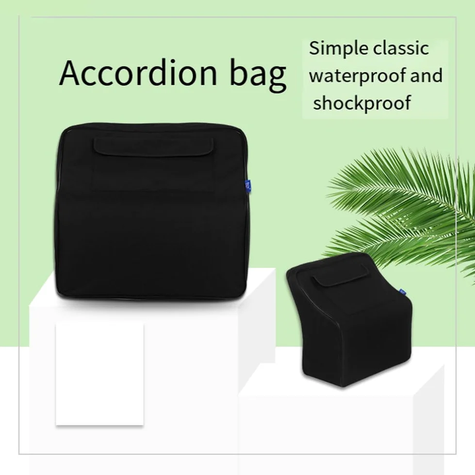 Borsa per fisarmonica Custodia per tastiera Accessori per 48/80/96/120 Fisarmoniche per pianoforte basso, Nero, Retro