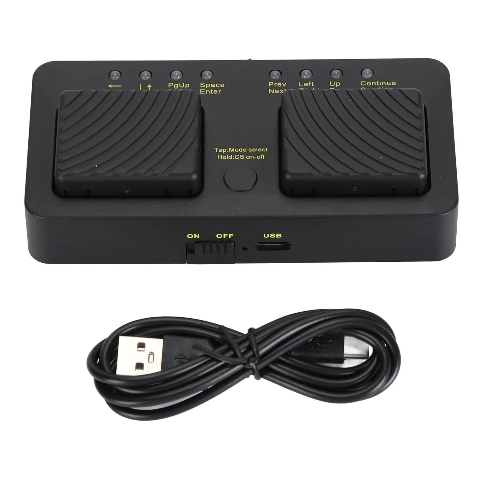 Girapagina Bluetooth, Funzionamento Silenzioso, Pedale Girapagina Wireless, Controller Pagina Spartiti, Interruttore a Pedale, per PC, Portatile, Tablet, Smartphone, Uso Diverso