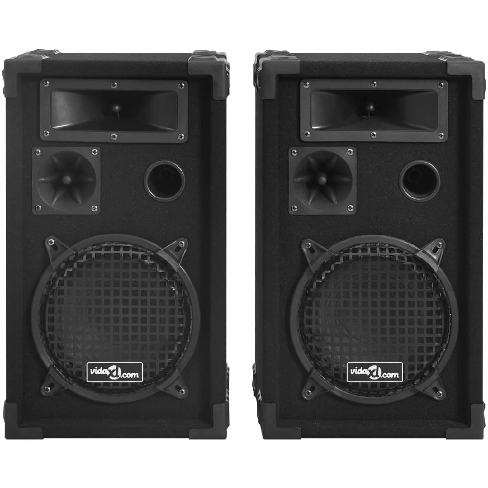 Brokky Altoparlanti da Palco HiFi Professionali Passivi 2 pz 800W Neri|Altoparlante Disco DJ-Box