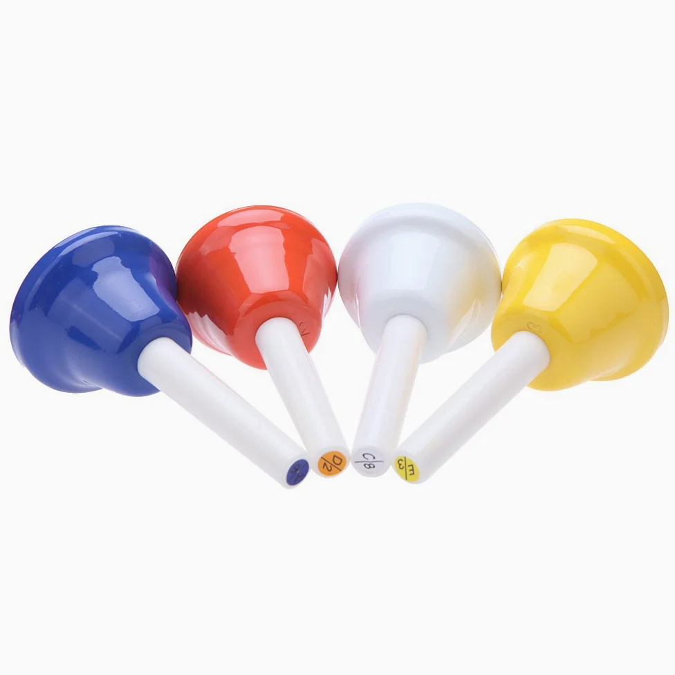 Btuty 8 Nota Handbell Campanellini Strumento a Percussione Mano Bell Métallique Colorato Musicale