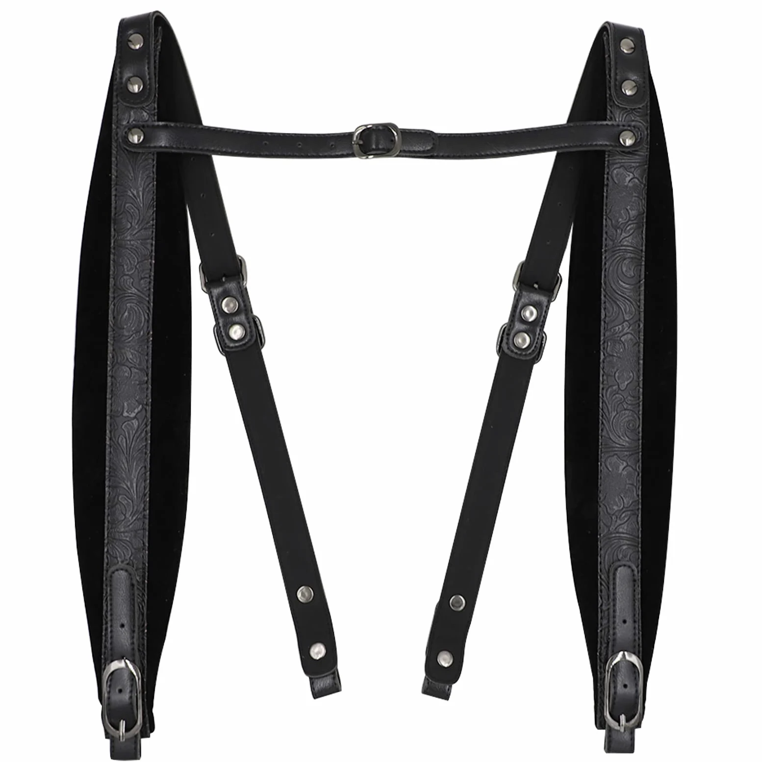 Rayzm tracolla a fisarmonica, spallacci regolabili per fisarmoniche, pelle sintetica ispessita, 8cm di larghezza * 1cm di spessore imbottitura morbida per suonare comodamente