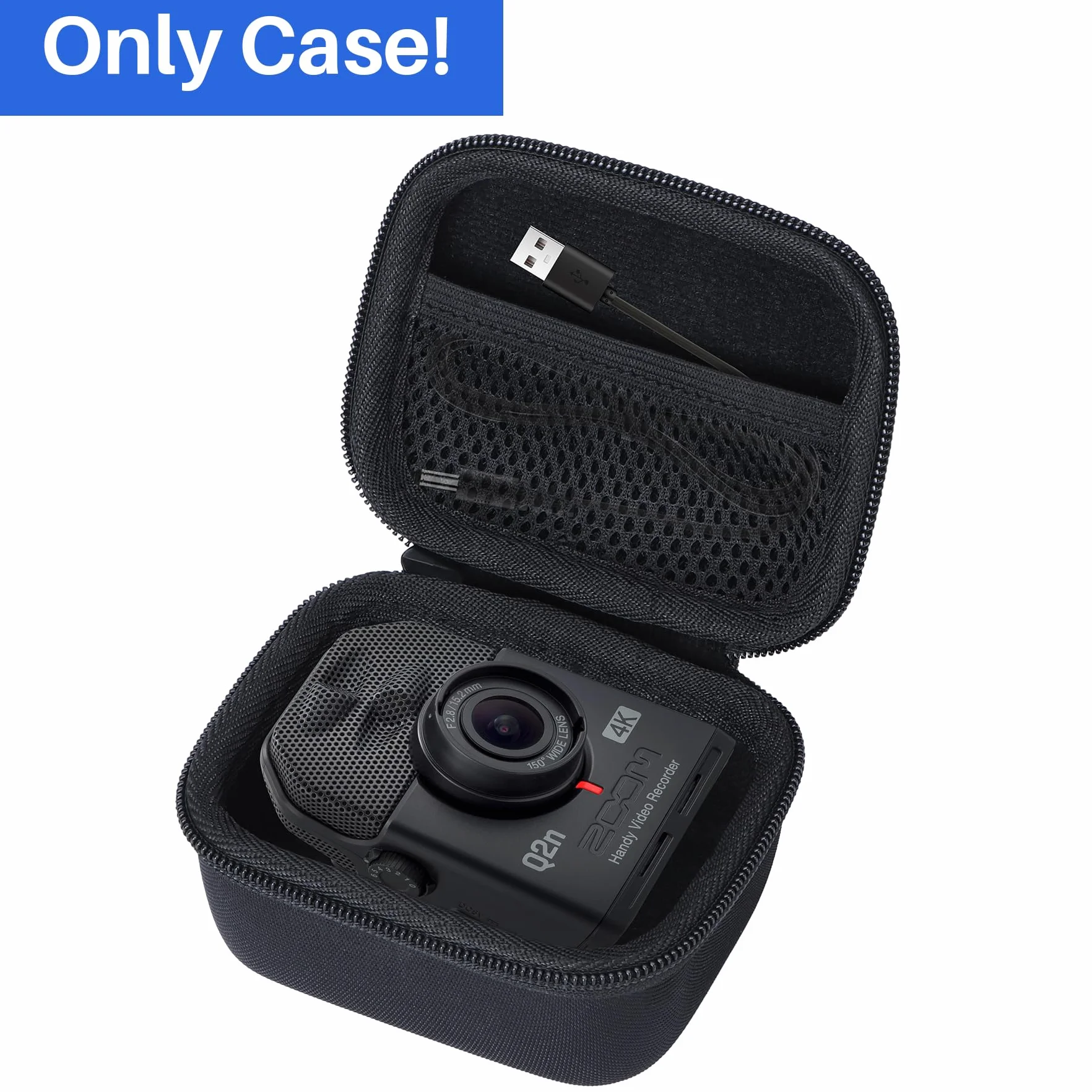 Lebakort ﻿Duro Viaggio Caso Custodia per Zoom Q2n-4K Handy Video Recorder