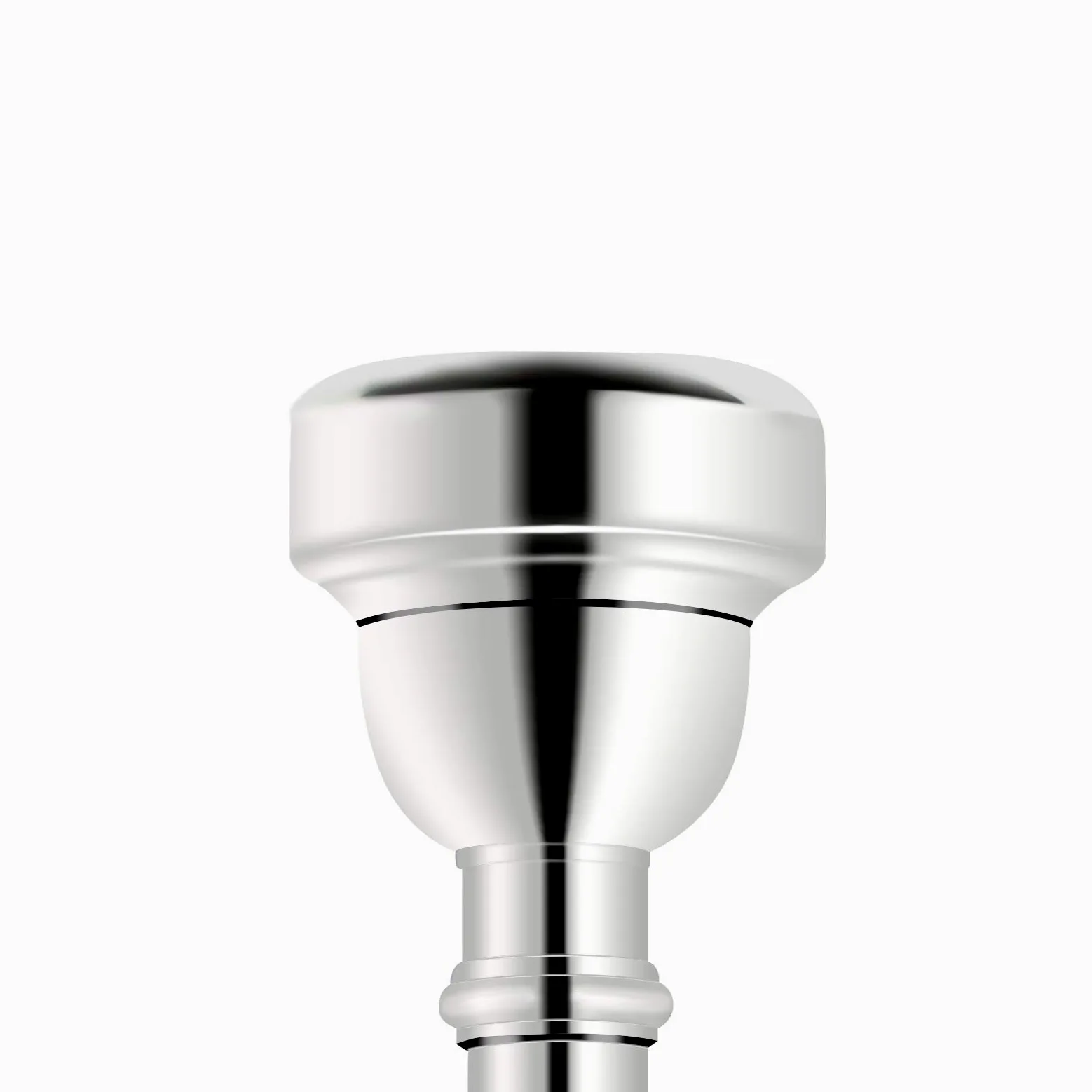 EastRock Bocchino per tromba placcato argento 3C, Bb tromba di ricambio in ottone per principianti giocatori professionisti (3C)