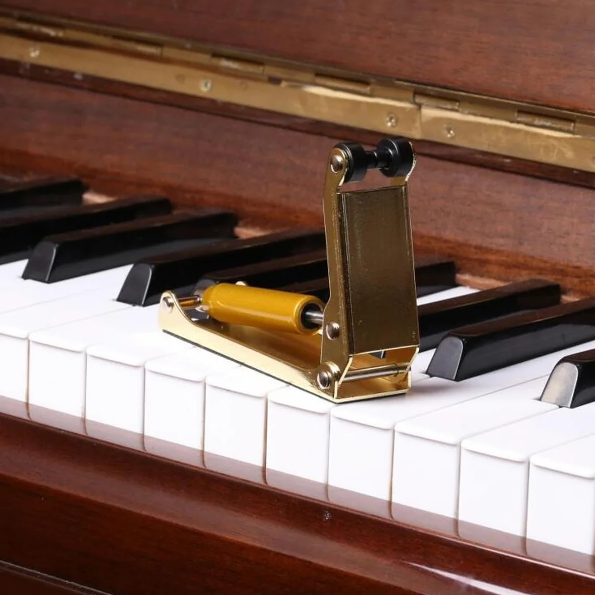 Alnicov Pianoforte Dispositivo di caduta morbida e lenta Pressione idraulica Deceleratore del cruscotto Copertura della tastiera Controllo della discesa Devic (oro)