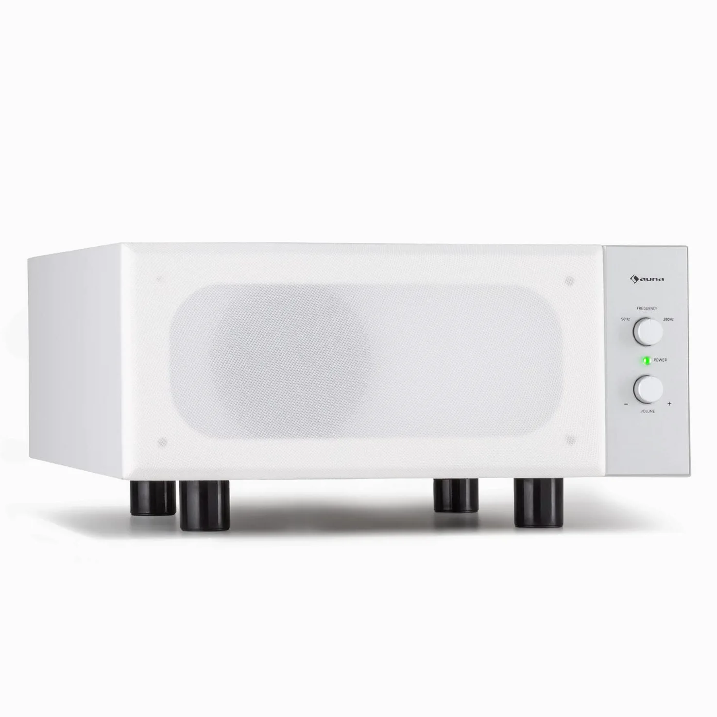 AUNA 2 Subwoofer Passivo, Casse Acustiche Passive 80W RMS con Output Max di 100W, Grandi Bassi, Design Compatto per Sistema Stereo e Home Theater, Amplificatore Subwoofer TV AUX per MP3 e CD