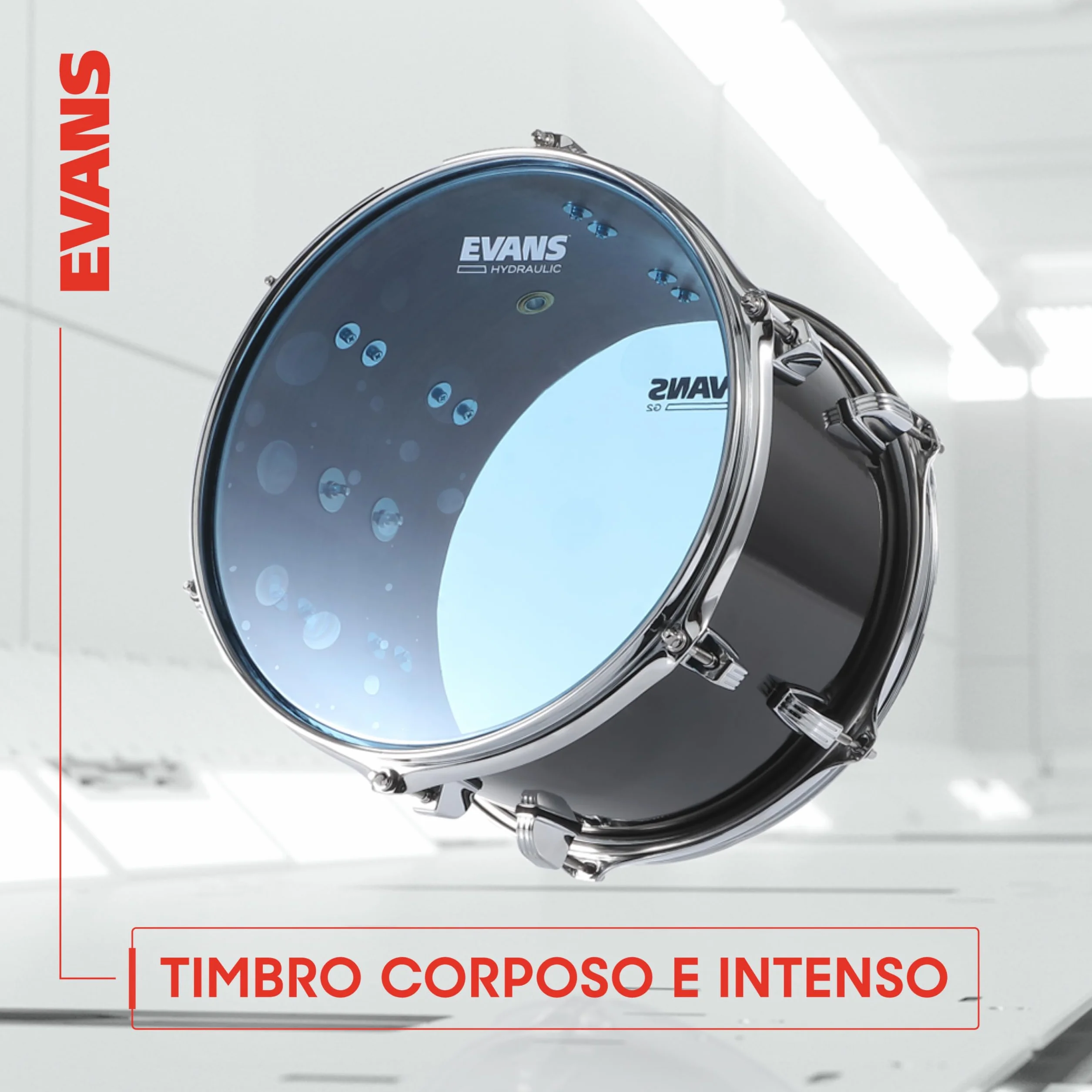 Evans ETP-HYDGL-S Confezione da 3 Pelli Idrauliche per Tom Rispettivamente di 12", 13" e 16 Standard, Trasparente
