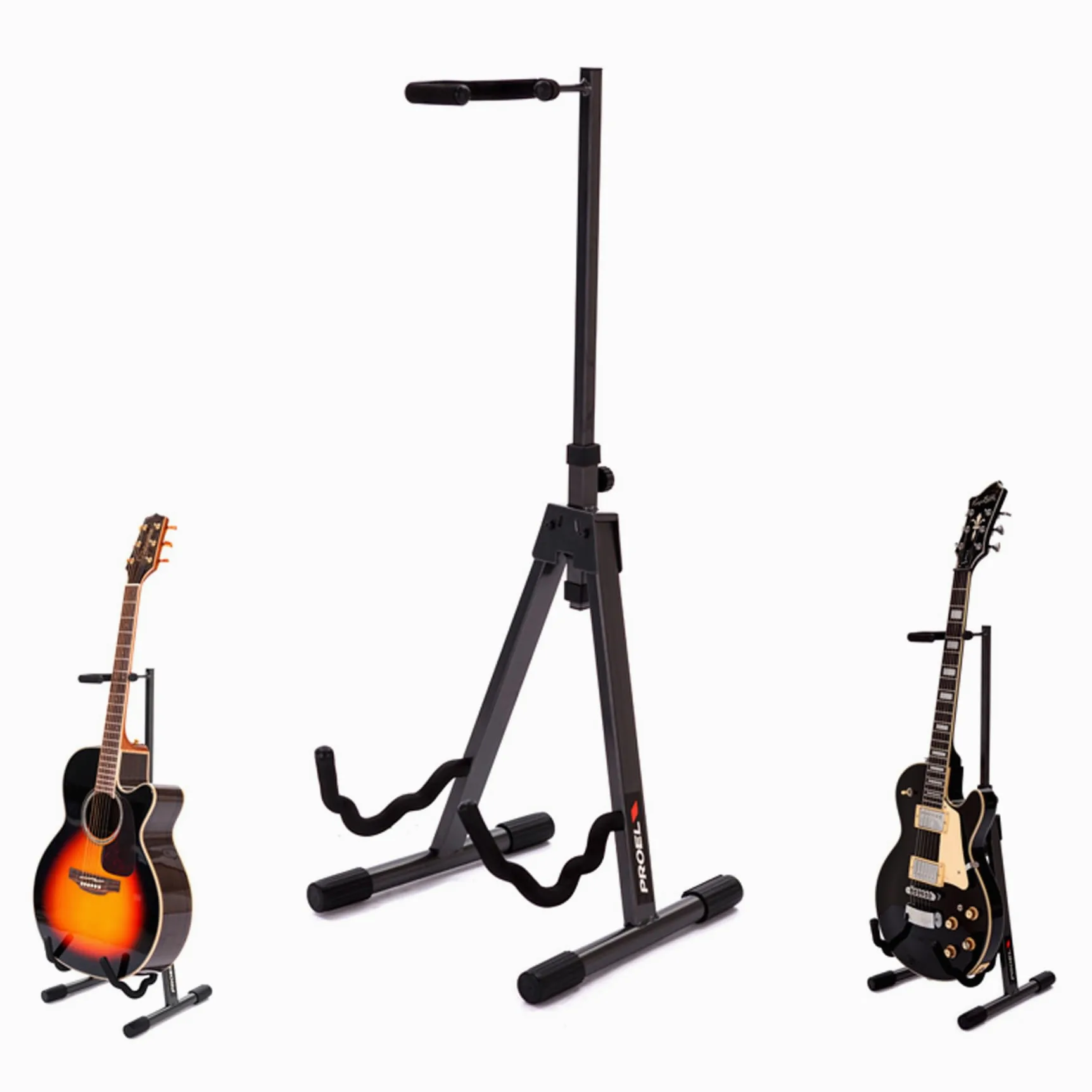 Proel FC720 - Supporto universale per basso/chitarra elettrica e chitarra classica/acustica con braccia universali