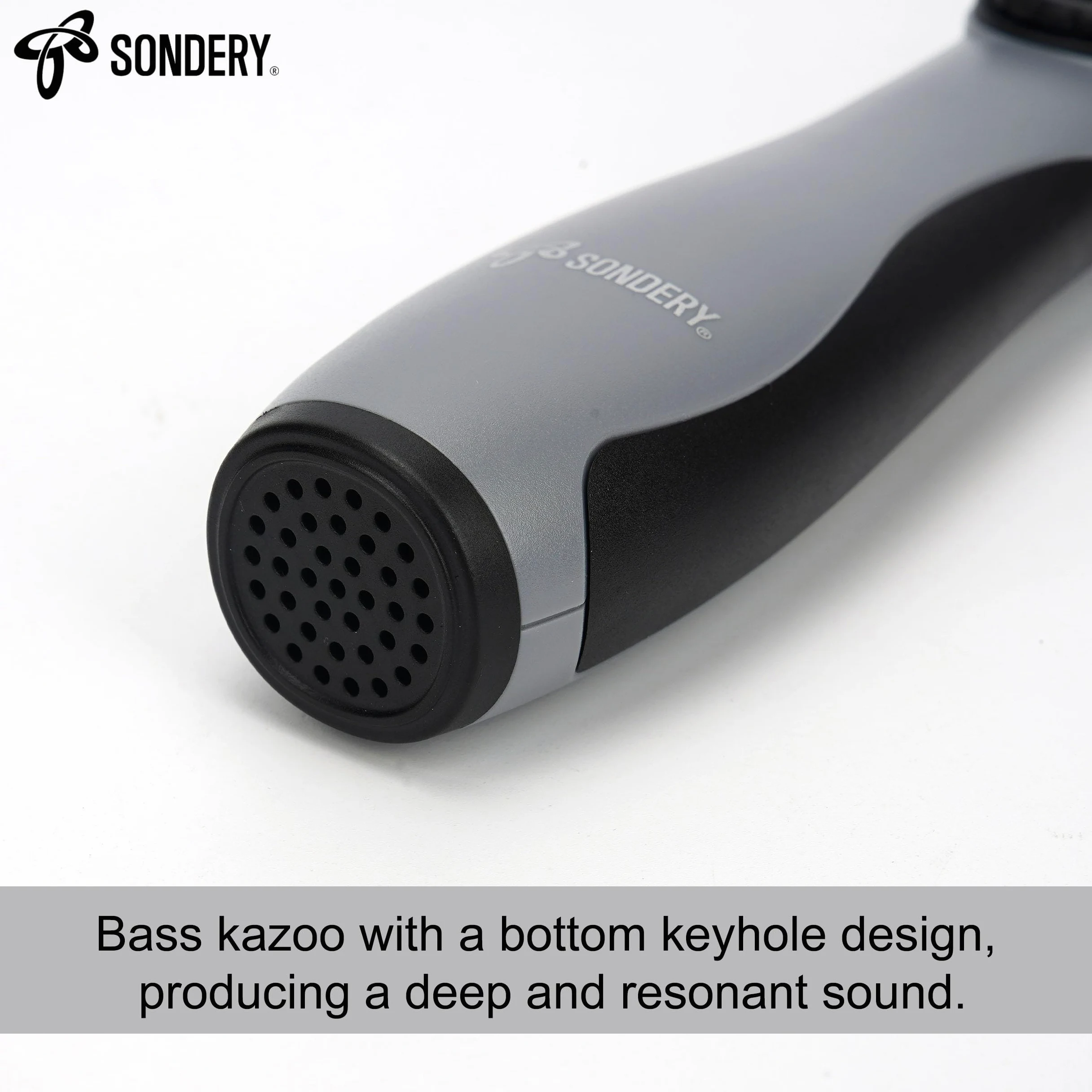Sondery Kazoo basso professionale - Strumento a fiato portatile, con 5 membrane e cordino, per tutte le età