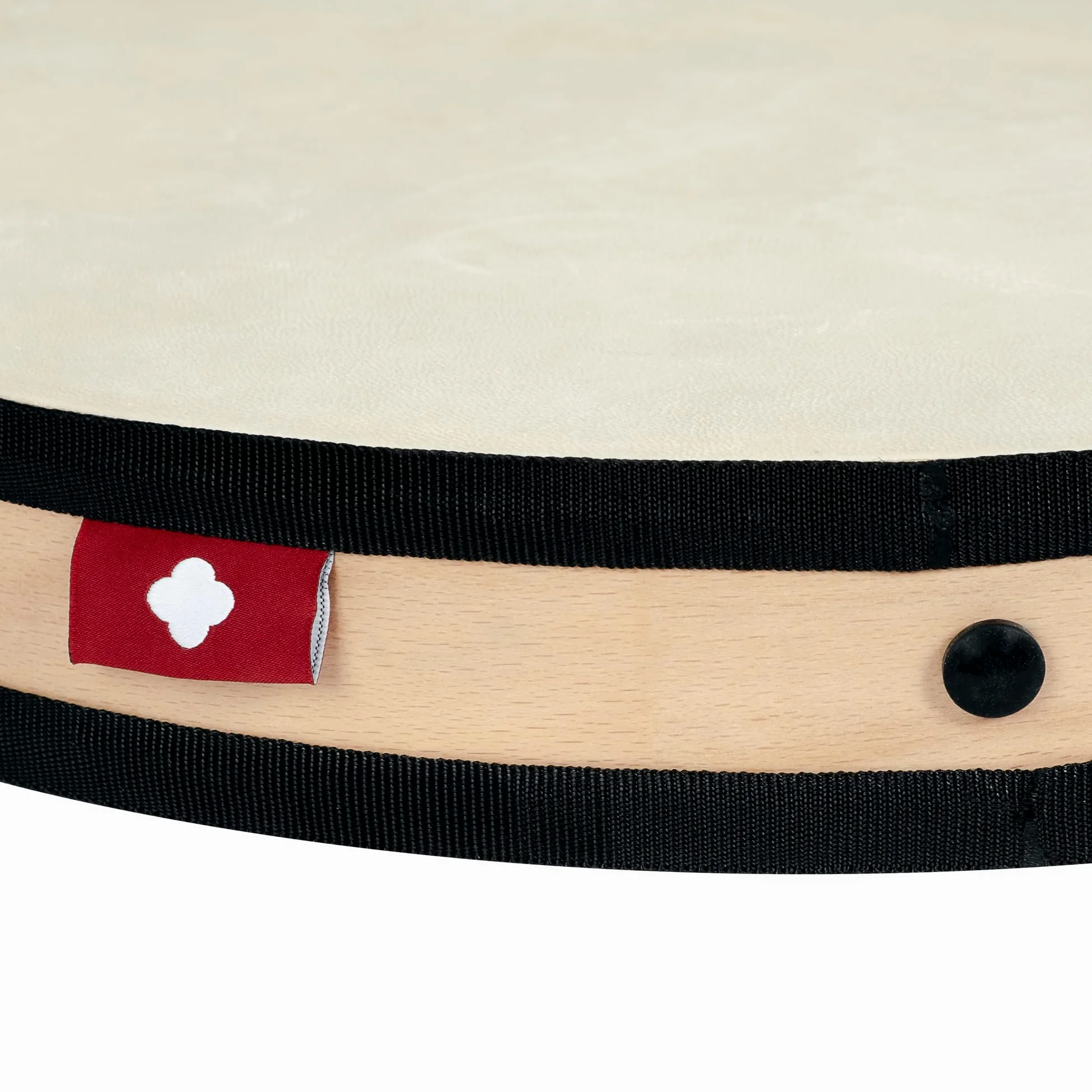 Ocean Drum 50 cm (20"), cornice in legno con pelle naturale