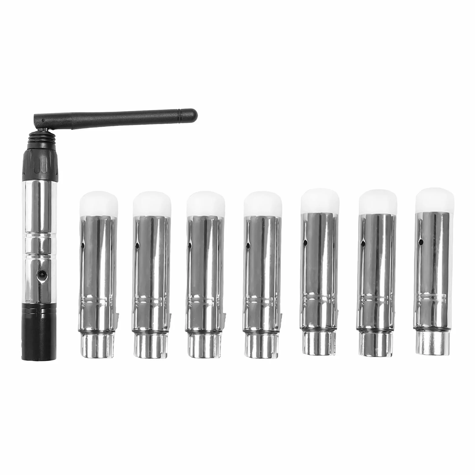 DMX512 - Trasmettitore con 7 ricevitori, controller DMX wireless 2,4 G ISM, controller di illuminazione a LED, senza fili, segnale DMX, per DJ LED, palcoscenico, luce per feste