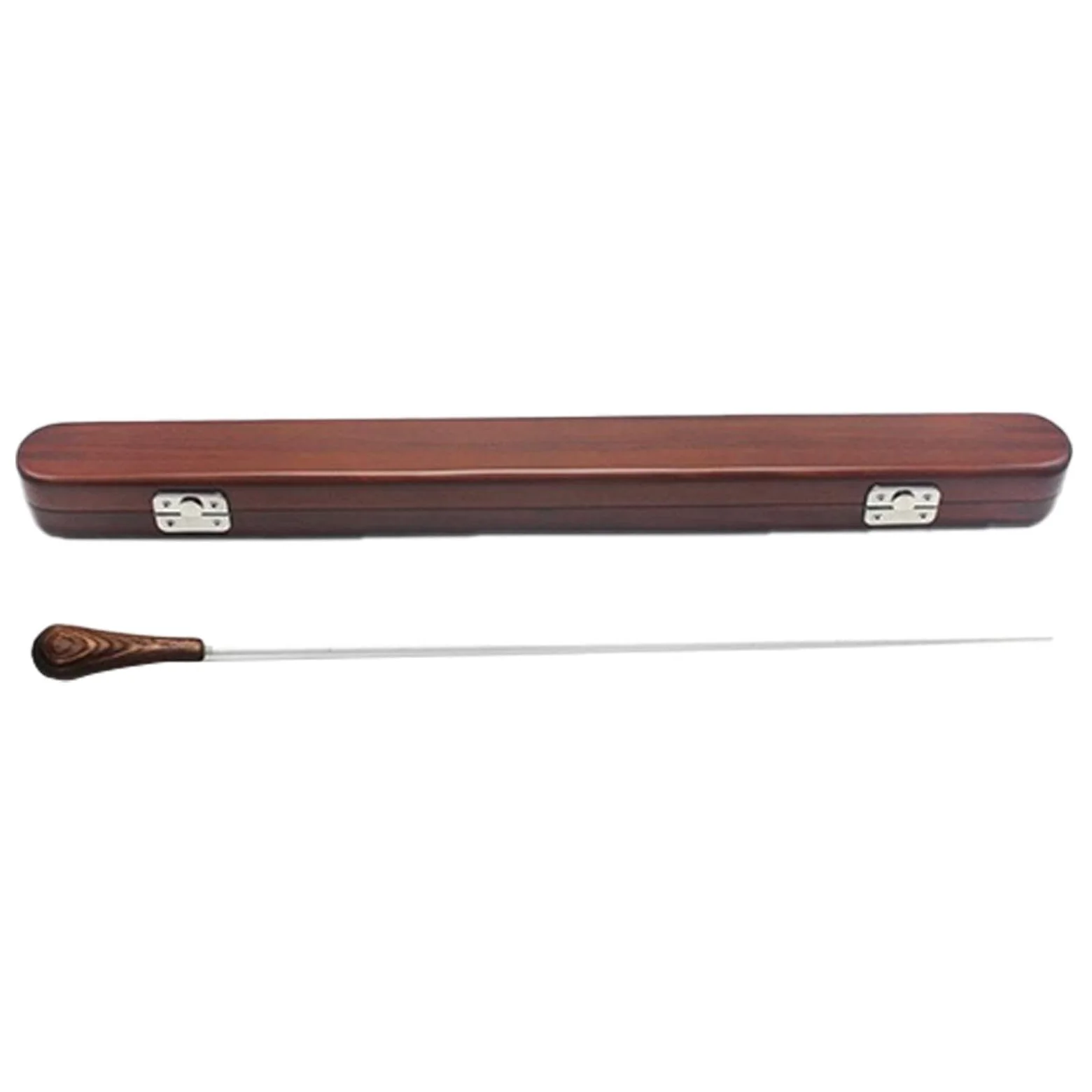 Direzione di banda musicale corale con robusta custodia in legno, leggera e portatile, realizzata in resina, bacchetta per direttore d'orchestra con custodia