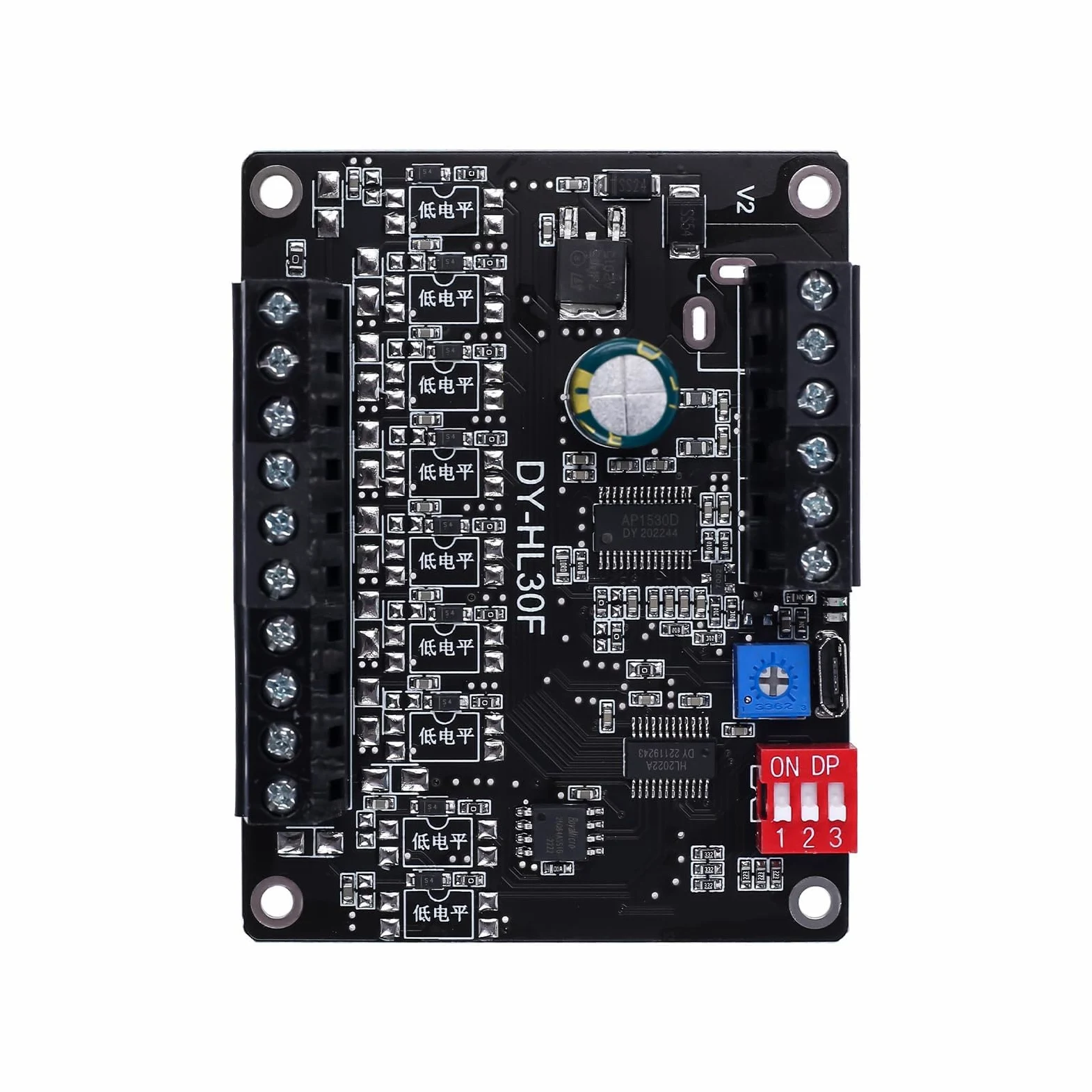 DONGKER Modulo Riproduzione Vocale con Memoria Flash 64 Mbit 9 Interfacce Trigger Lettore MP3 Interfaccia USB