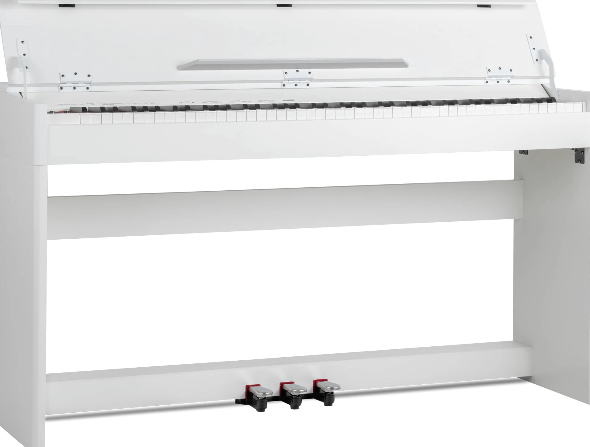 McGrey DP-18 WM Pianoforte Digitale Bianco Opaco - 88 Tasti Tastiera con azione a martello - Pianola musicale con USB, 128 suoni, 128 polifonie, 3 pedali - Piano digitale per scuola