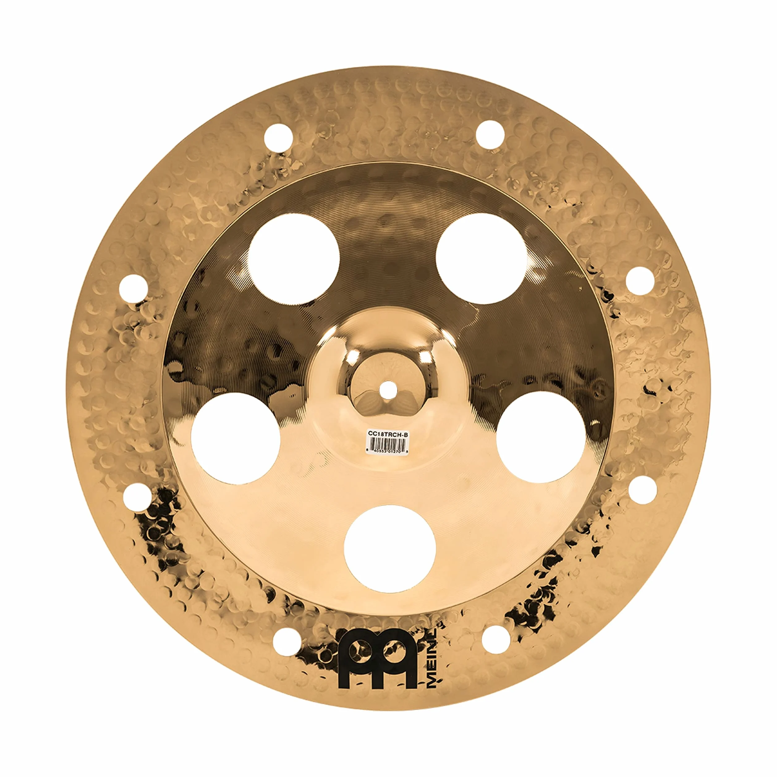 Meinl Cymbals Classics Custom Brilliant Piatto Trash China 18 pollici (45,72cm) per Batteria - Bronzo B12, Finitura Brillante, Prodotto in Germania (CC18TRCH-B)