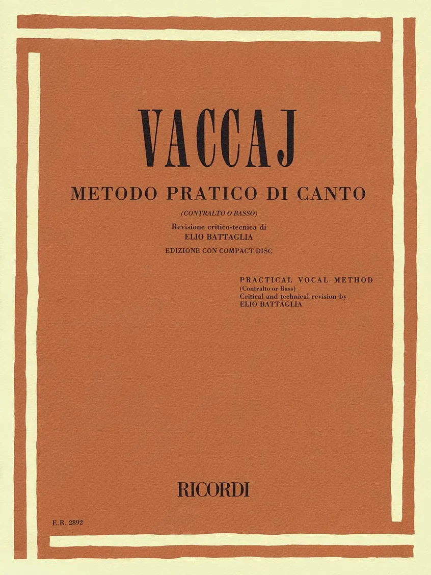 Metodo Pratico Di Canto (Contralto O Basso Con Cd)