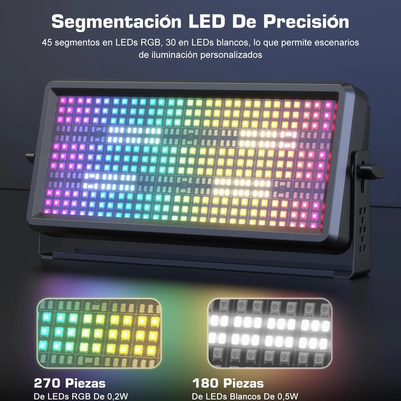 2 pezzi 150W LED RGBW Wallwasher 450 LEDs Barra Luminosa Stroboscopica Effettouce Luce da discoteca con Telecomando per DJ Discoteca Luci da Palco Bar Interno ed esterno Illuminazione