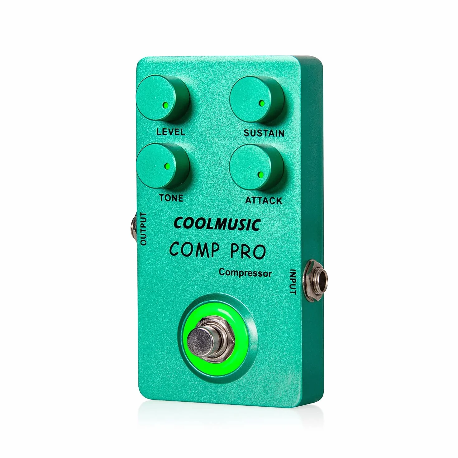 Coolmusic C-CS01 Pedal Compressore, Pedale per Chitarra e Basso True Bypass