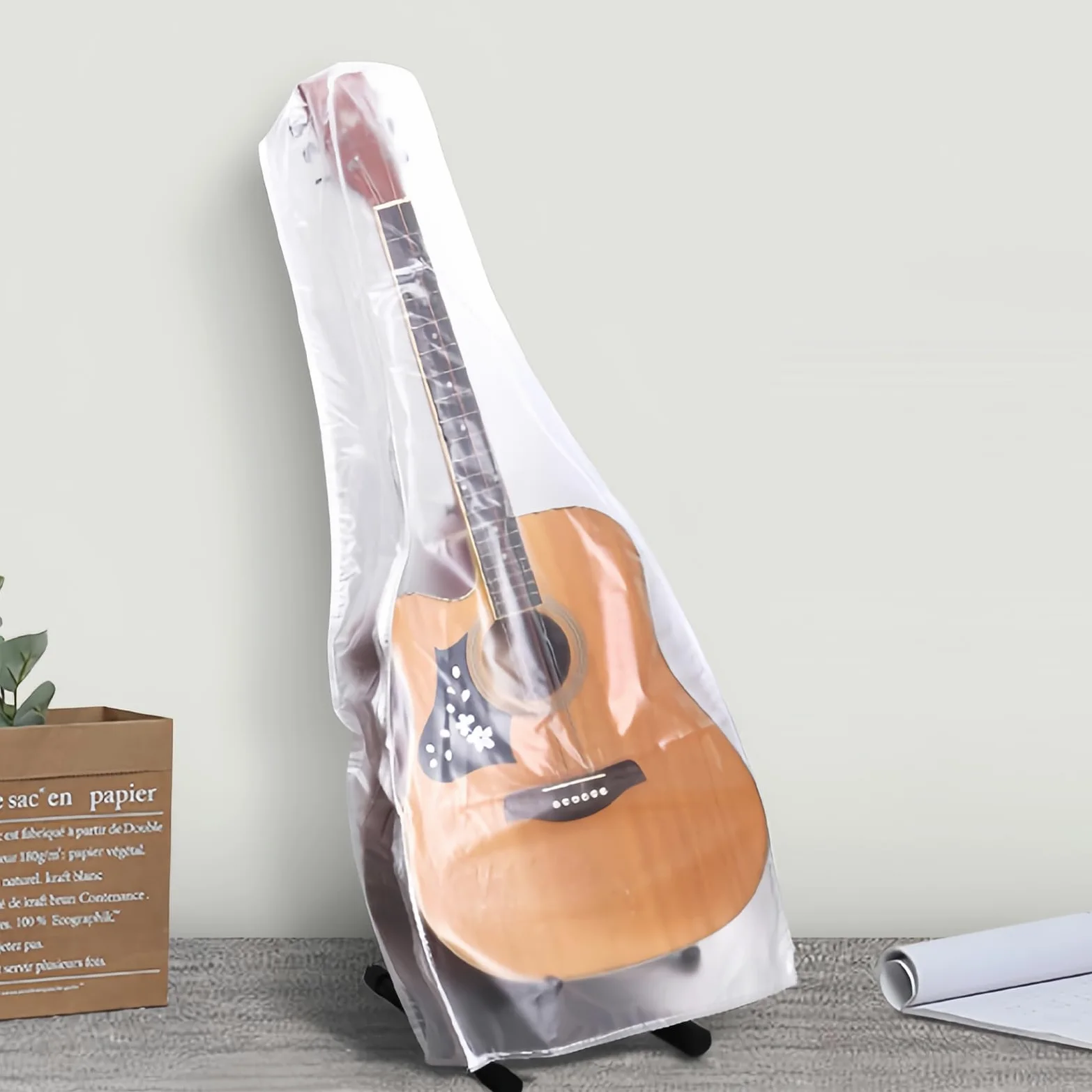 Musiin Copertura trasparente per chitarra acustica, protezione elegante per il tuo capolavoro musicale