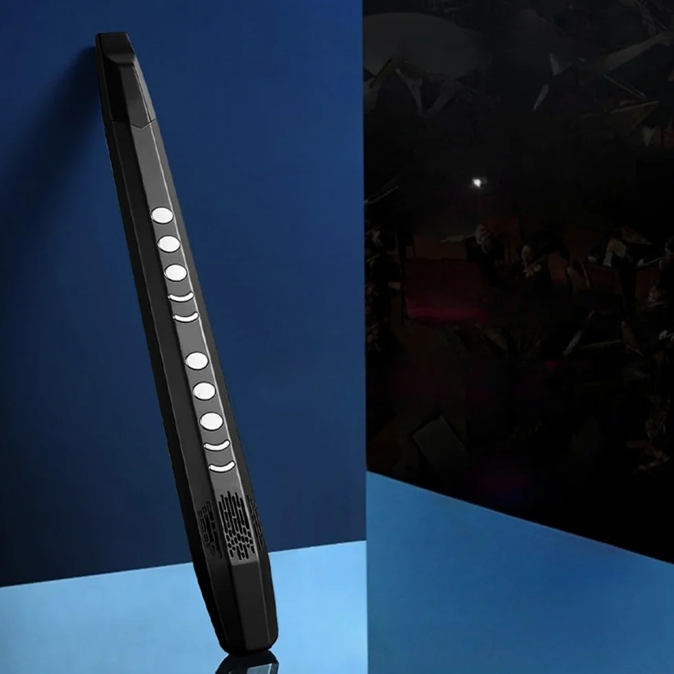 Sassofono flauto elettrico con schermo LED, funzione vocale a 12 toni, per uscita MIDI, effetti cromatici/vibrazioni/flessioni, struttura in plastica ABS - per
