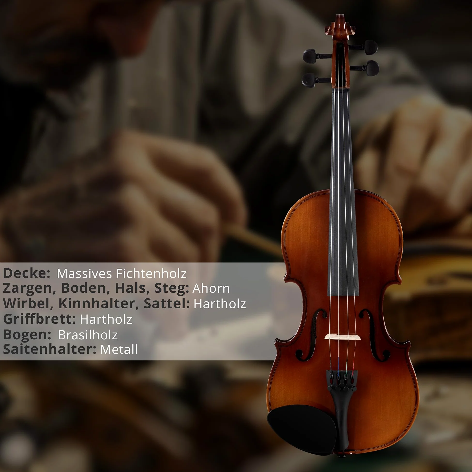 Classic Cantabile Violino Student 4/4 SET con colofonio