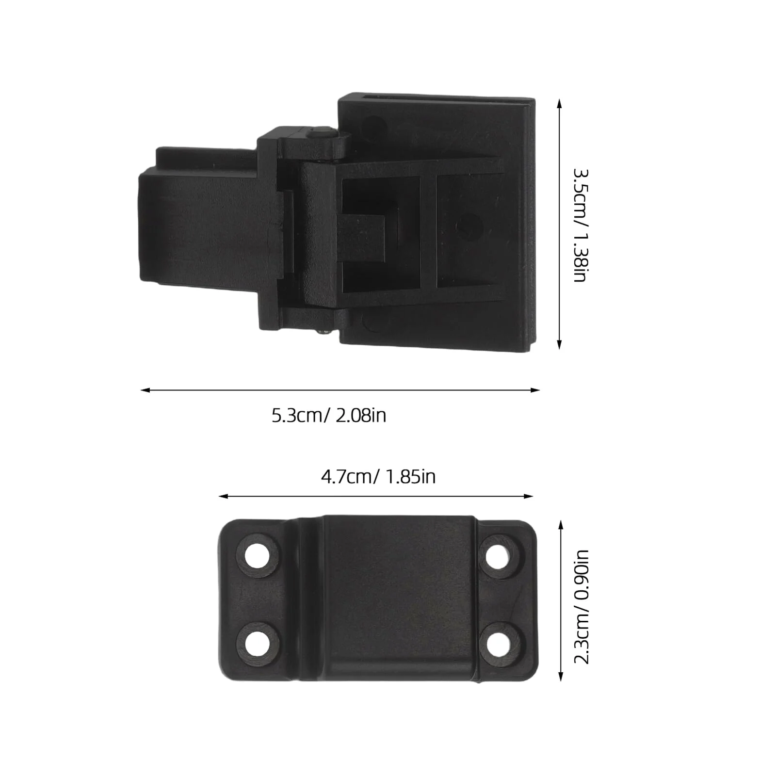 Cerniere di Ricambio per Copri Giradischi in Plastica Nera, Antiscivolo e Facili da Installare, Accessori per Giradischi Vinile in Ambienti Audio Domestici