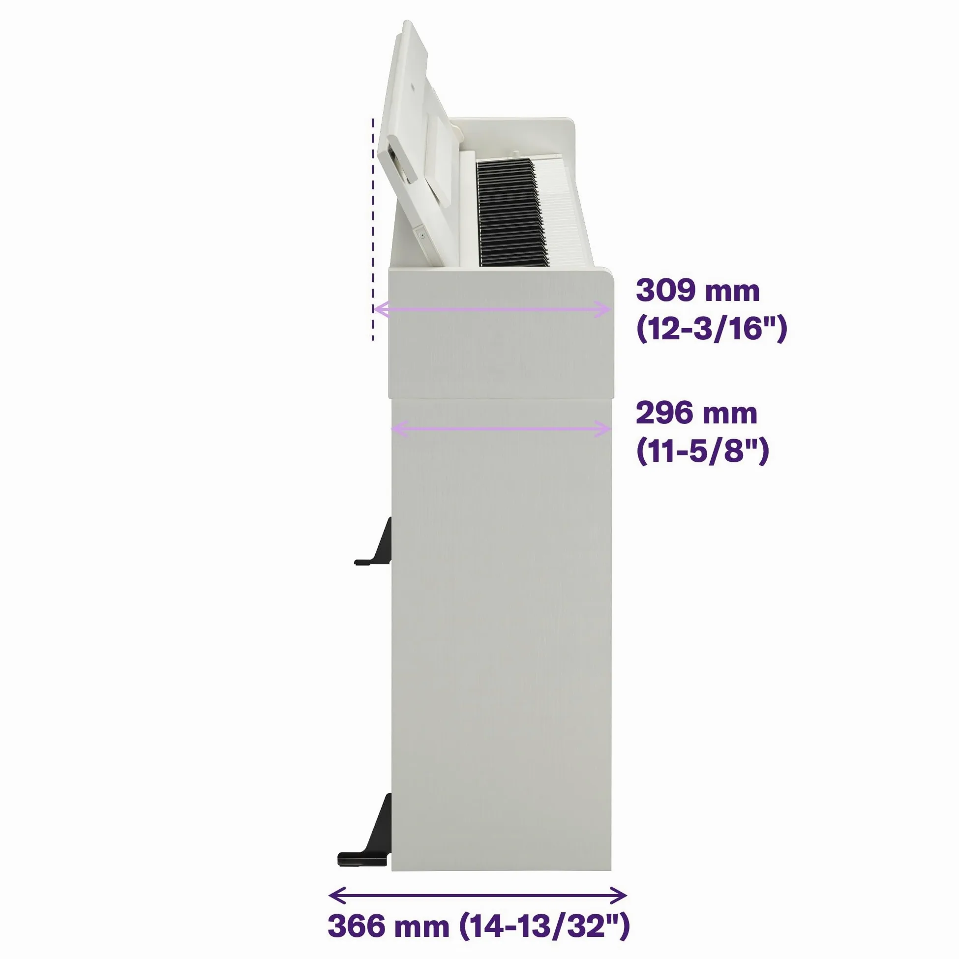 Yamaha ARIUS YDP-S35 Digital Piano - Pianoforte Digitale da Casa per Dilettanti, Design Moderno ed Elegante, Suonabilità Autentica del Pianoforte Acustico, Bianco