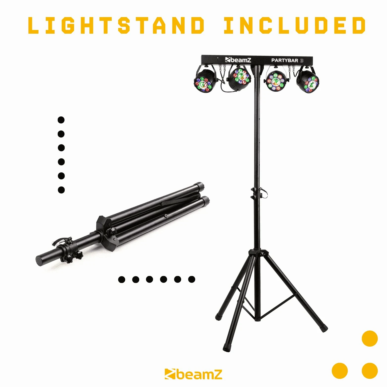 BeamZ 153.240 stroboscopio&luce da discoteca Proiettore laser da discoteca Nero