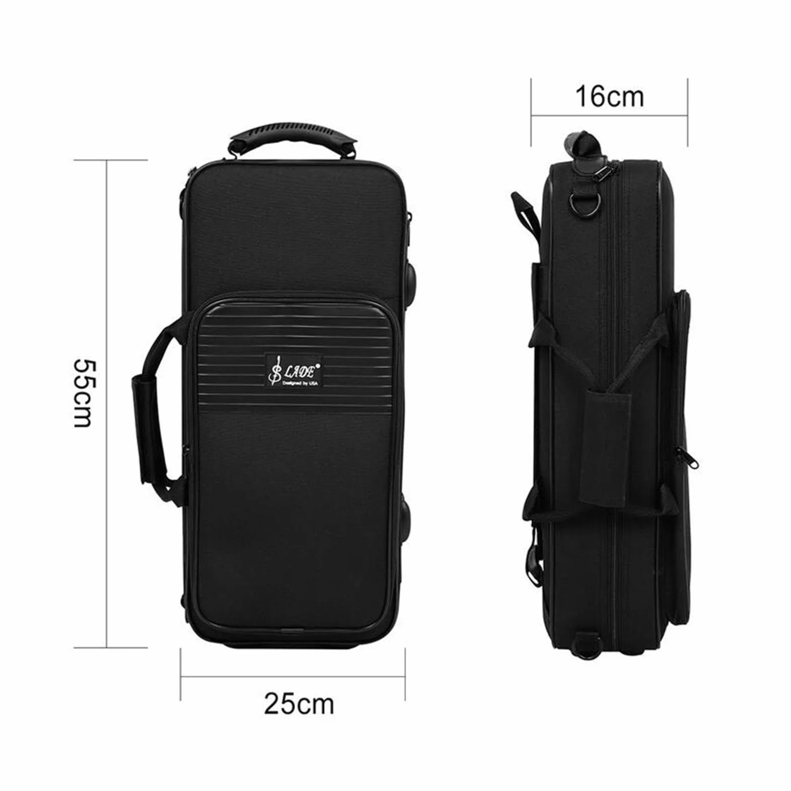 Borsa a tracolla per tromba, tracolla regolabile, zaino per tromba, borsa per strumenti musicali, per concerti, spettacoli all'aperto
