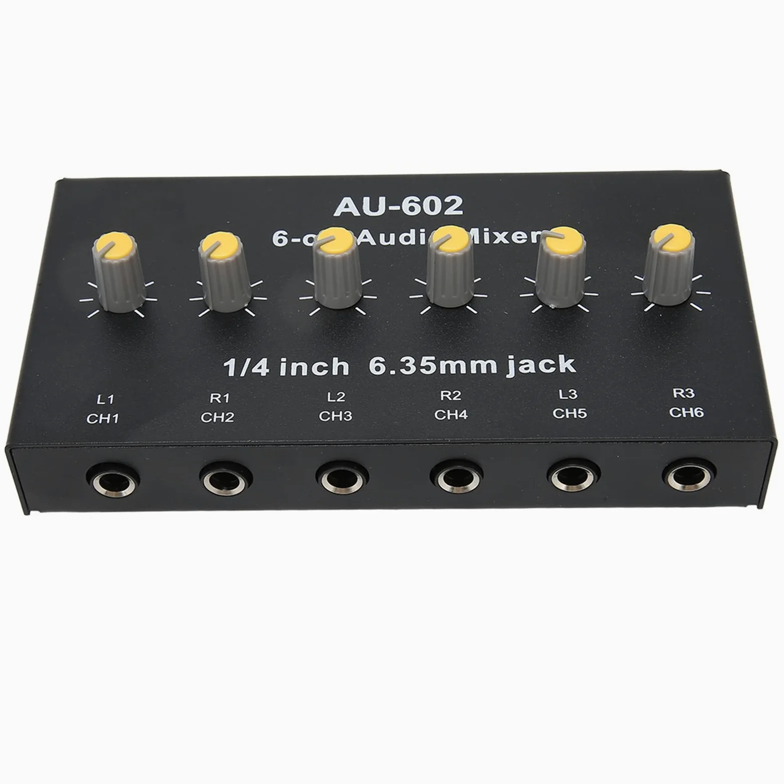 Mixer di linea stereo, controllo del volume senza distorsioni Mini mixer a 3 canali stereo Segnale stabile per barra piccola per chitarra con microfono Video e dintorni