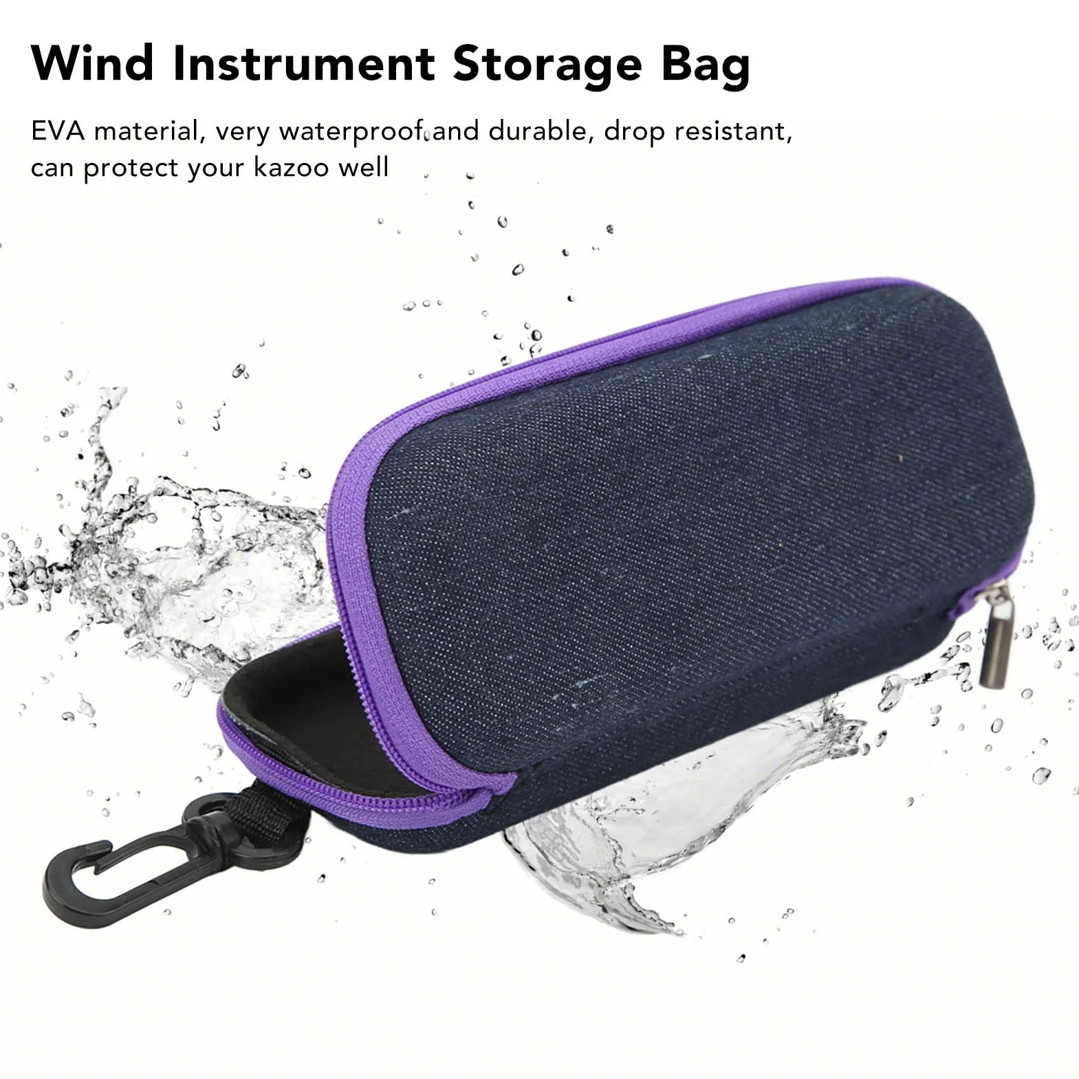 Kazoo Box, Custodia Kazoo Salvaspazio Portatile Resistente Alle Cadute Impermeabile per Strumenti a Fiato per gli Amanti della Musica