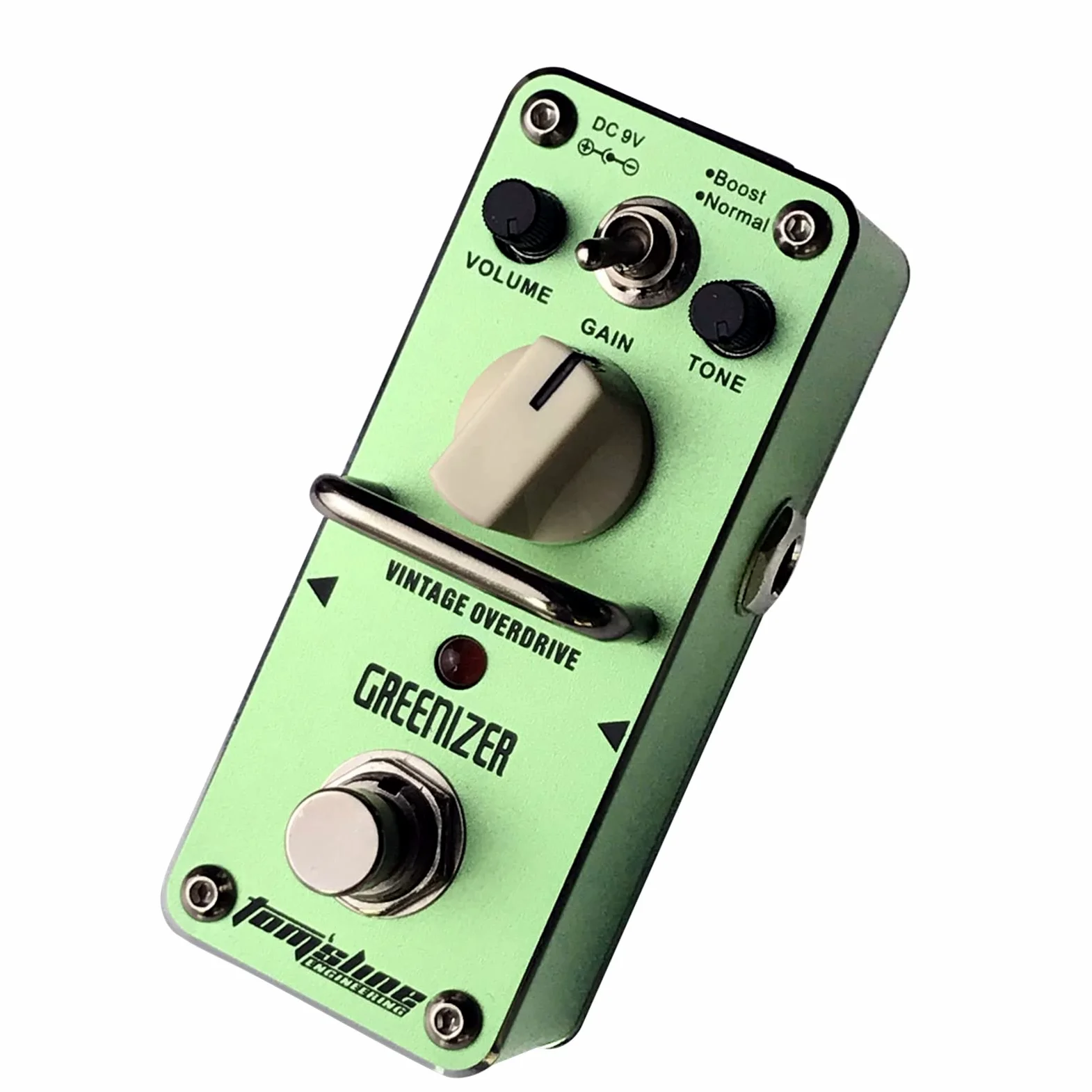 Tom'sline Engineering Pedale effetto overdrive GREENIZER AGR-3 Suono overdrive vintage basato su modalità Tube Screamer 2 boost e normale pedale per chitarra (GREENIZER Verde)