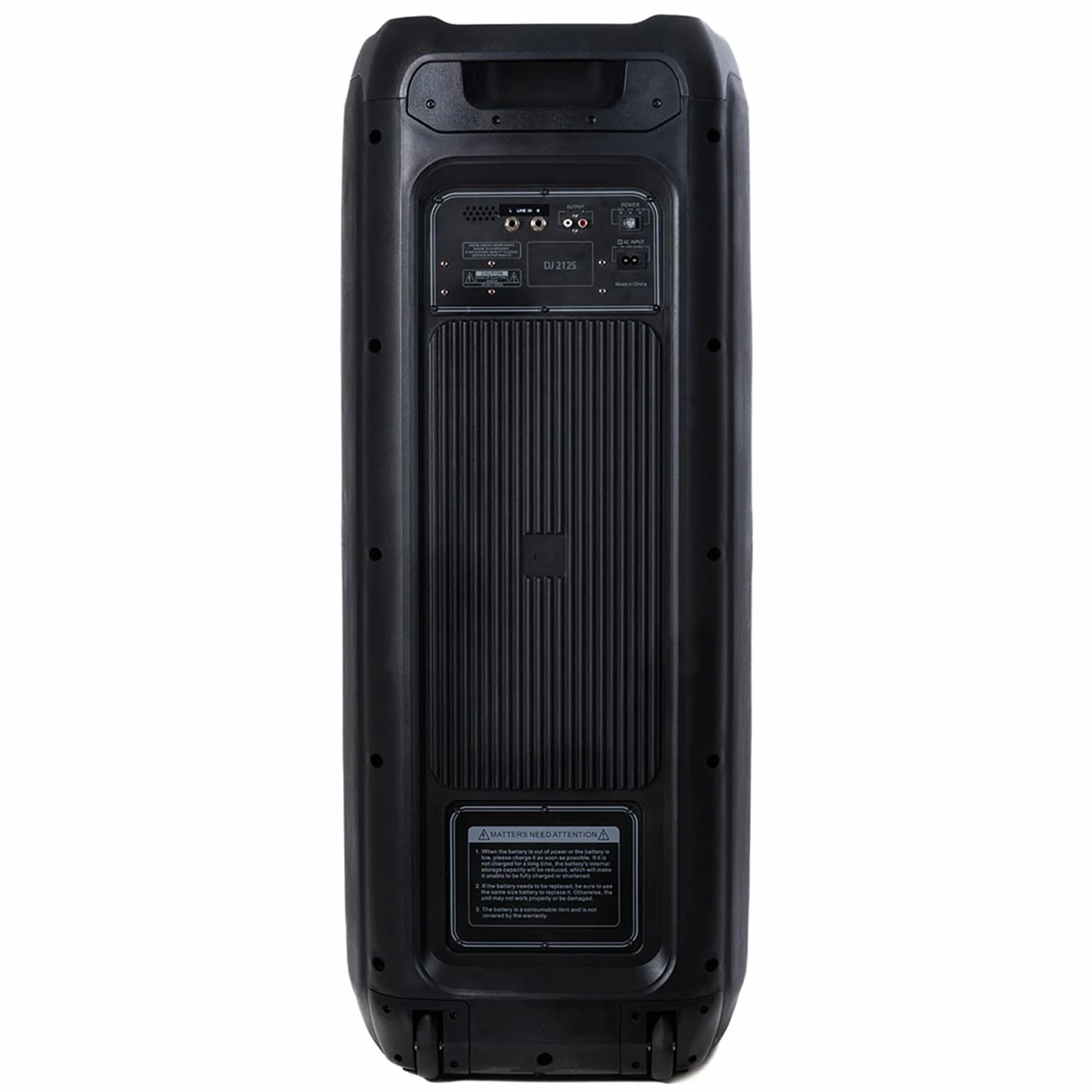 Cassa Bluetooth Professionale, 1050W, 2 Woofer 12", Batteria Ricaricabile, Radio FM, Luci LED, Microfono Incluso