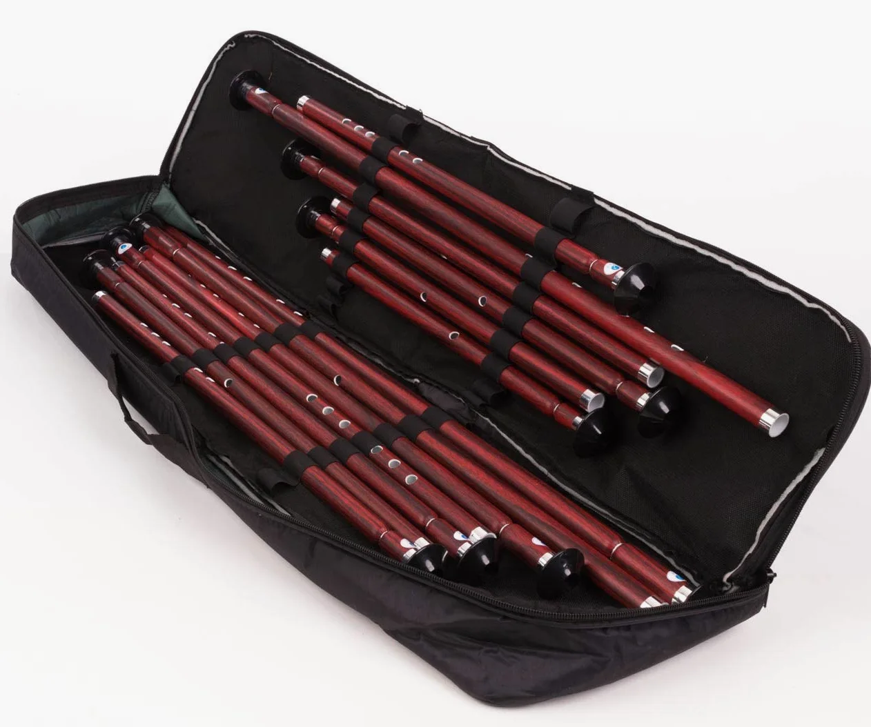 Set completo di 13 accordatura Ney 440HZ in plastica PVC di qualità con custodia morbida