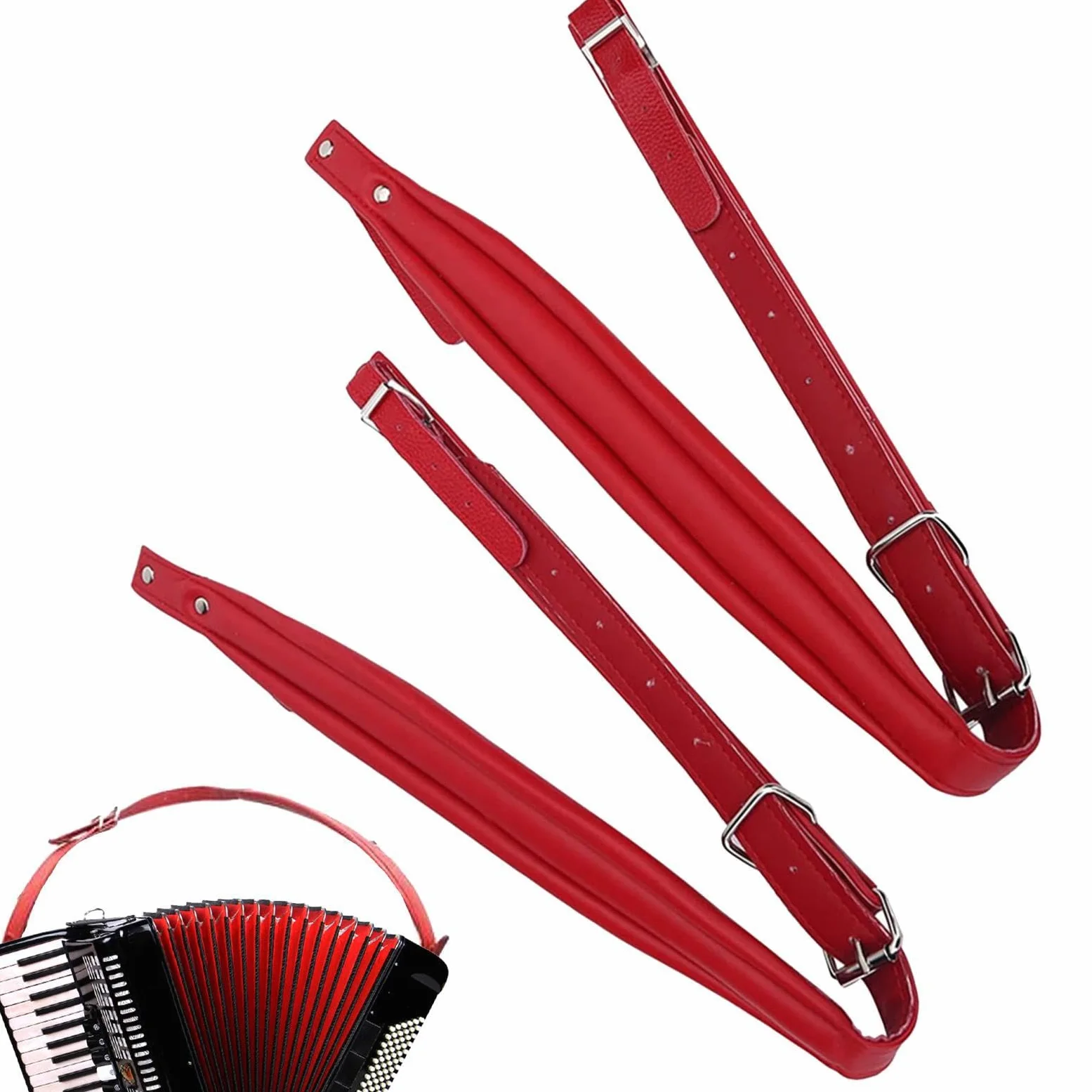 Tracolla imbottita per fisarmonica, larga cinghia per fisarmonica, 16 bassi, 120 bassi, impermeabile, regolabile, cintura in ecopelle per prestazioni