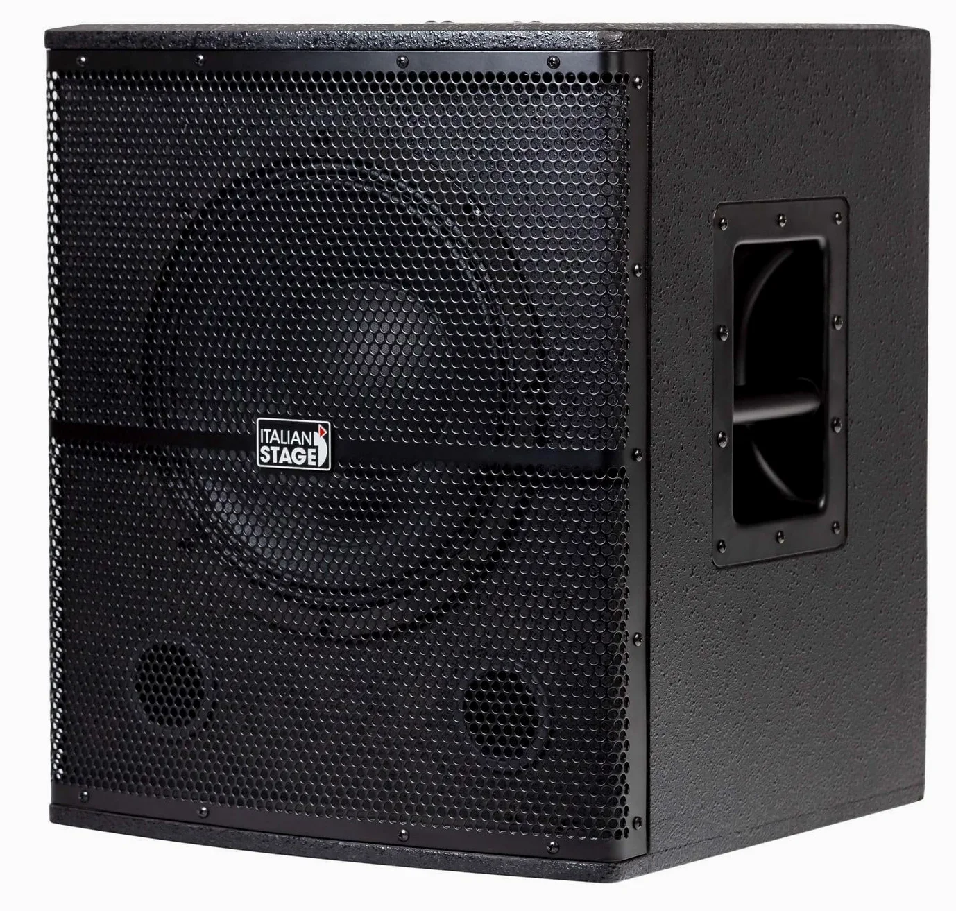 PROEL Italian Stage IS S112A - Subwoofer Attivo da 700w in classe AB con cono da 12" a 2 canali In Out, per locali feste spettacoli DJ, Nero