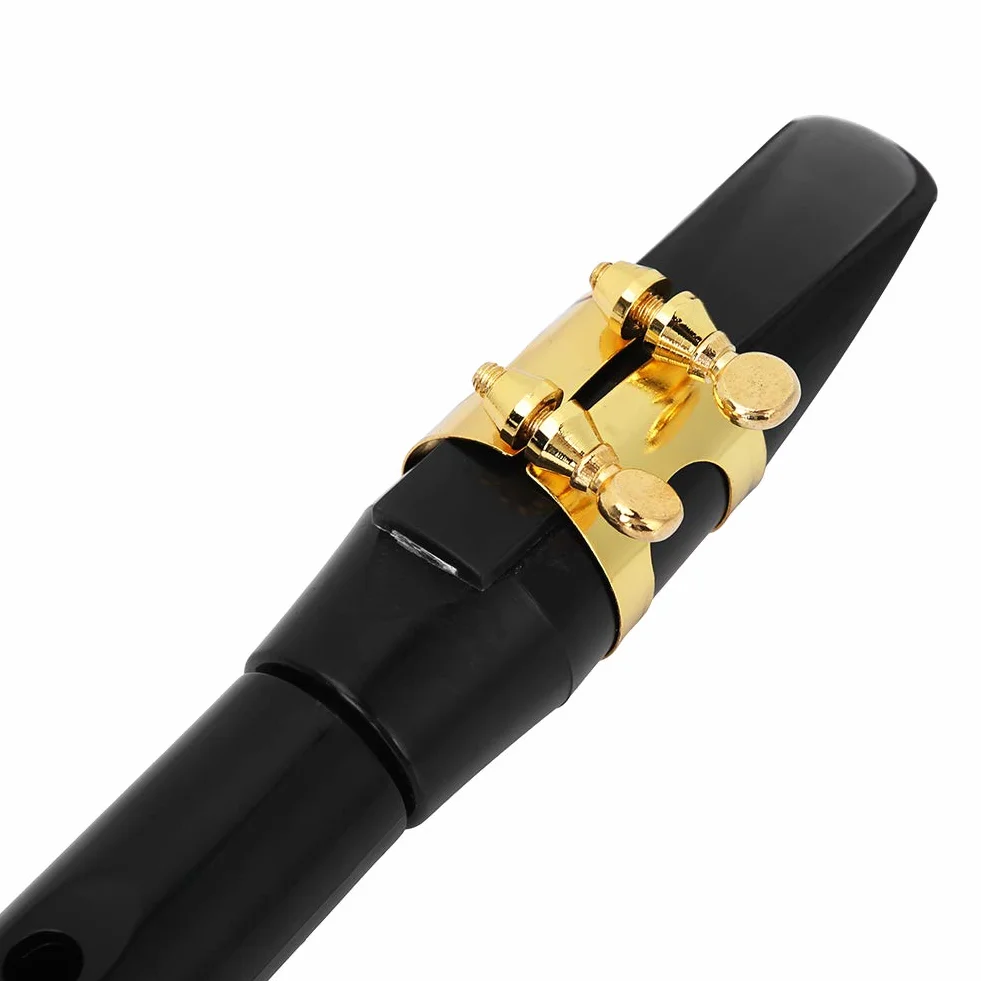 Sax Semplice, Sassofono Portatile Tascabile da Pratica con Borsa per Ance, Mini Sassofono Strumento a Fiato in Sib