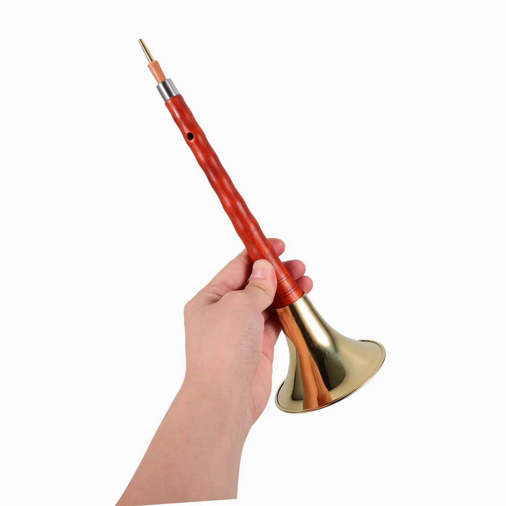 Suona in Legno Professionale in Ebano G Tono, Strumento a Fiato Tradizionale per Principianti e Adulti, Set Accessori e Suonata Melodiosa per Esecuzione Musicale Colore Casuale