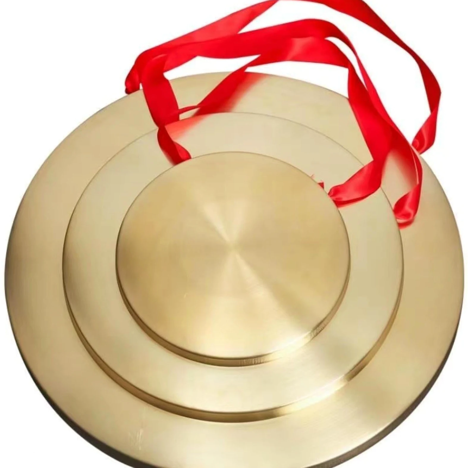 Gong a mano Cymbal con battitore, in ottone con battitore, strumento a percussione, gong cinese (28 cm)