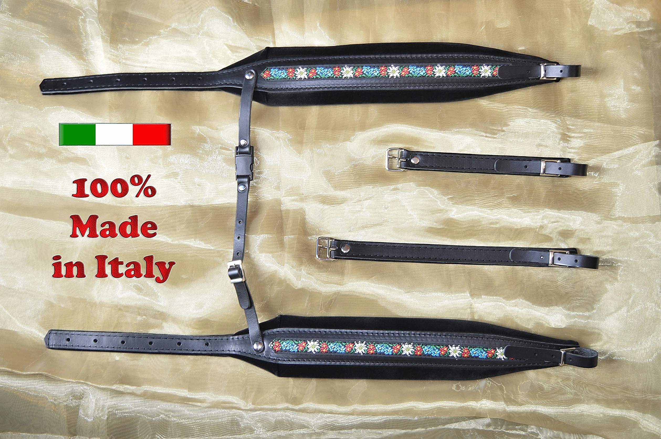 Tracolle cinghie cinte bretelle spallacci per fisarmonica 8 cm PROFESSIONAL 100% produzione Italiana