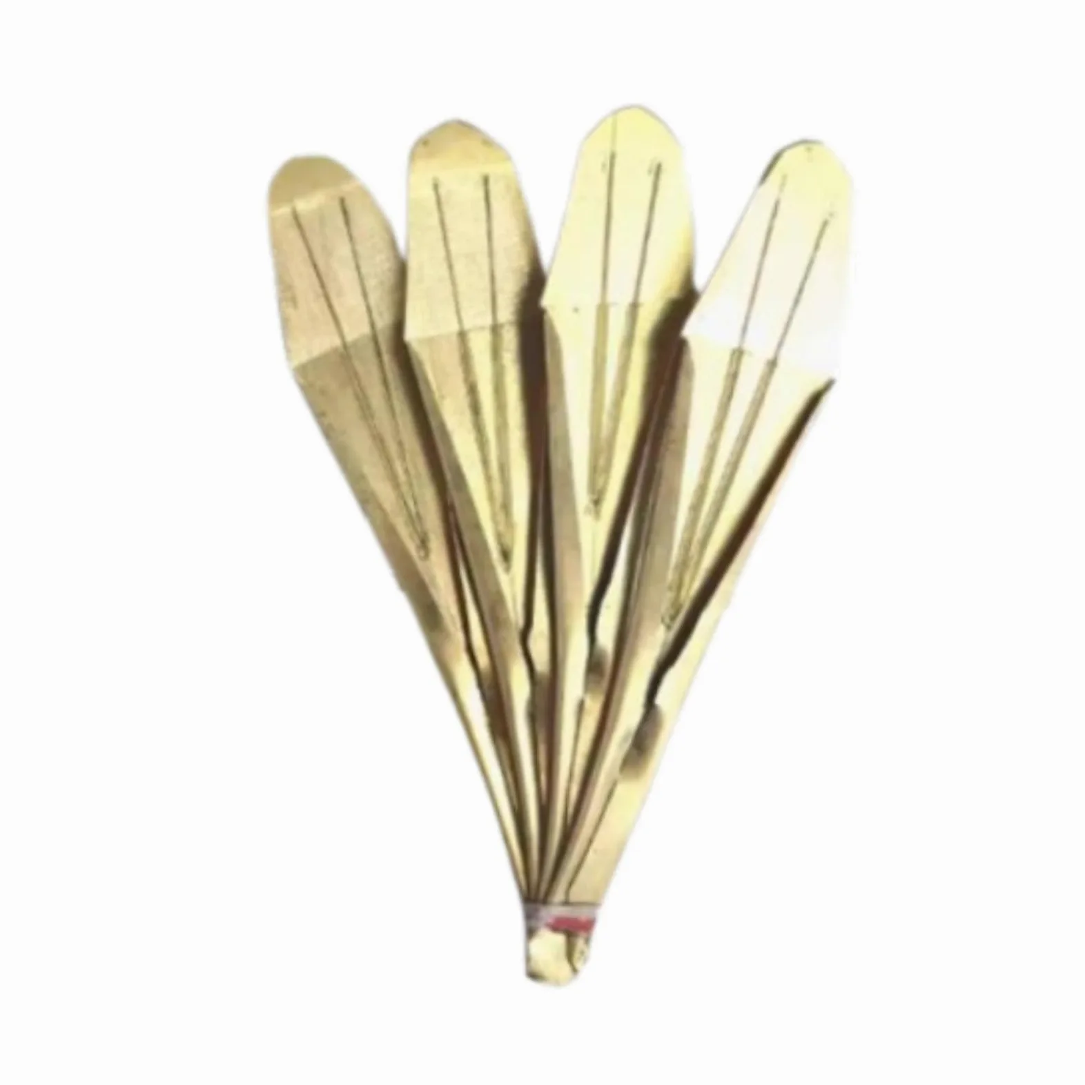 Oshhni a bocca Jaw Harp, regalo facile da suonare, a bocca in rame Yi, strumento musicale popolare per gli amanti della musica domestica e, con 4 Foglie