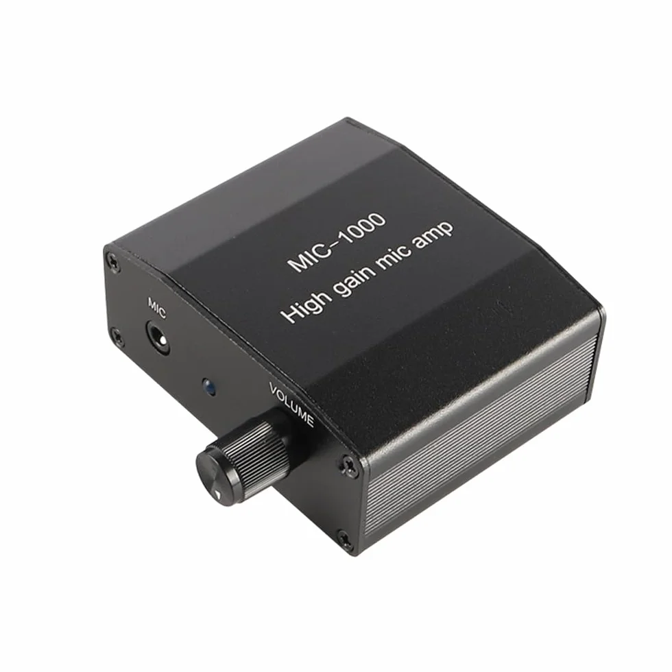 Preamplificatori Kit Amplificatore Microfono Amplificatore Audio Microfono con Guadagno 1000x Set di Accessori Perfetto per la Registrazione di Suoni dal Vivo e Applicazioni di Trasmissione