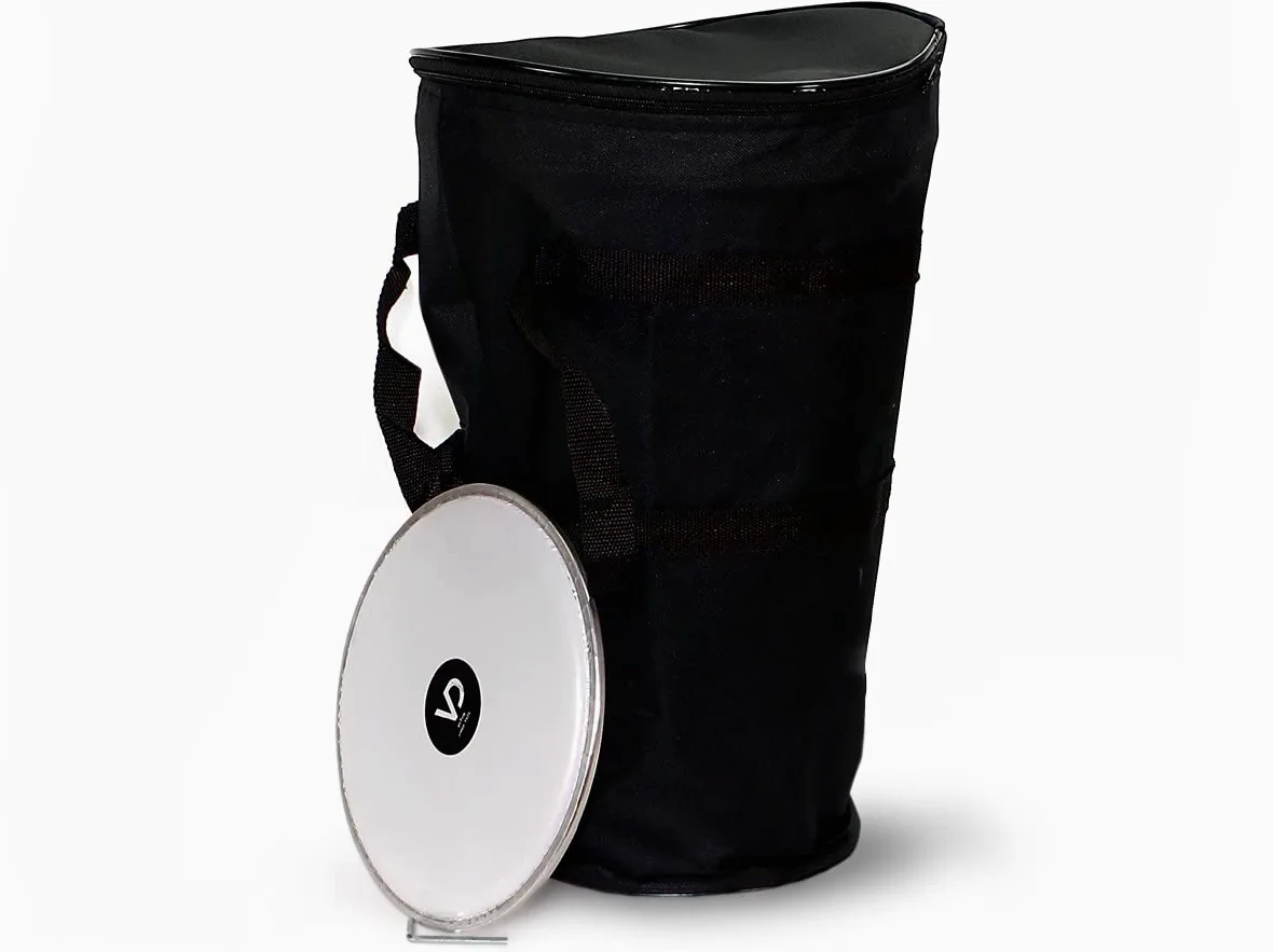 Darbuka - Tamburo manuale professionale in alluminio pressofuso, effetto perla, colore: Blu