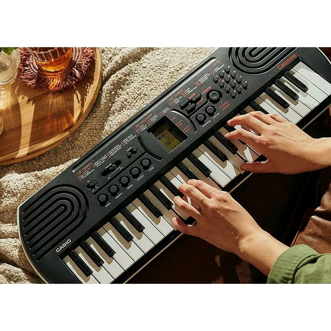 Tastiera scolastica SA-81 Nera per Scuola con Custodia Protettiva Versatile e Alimentatore Compatibile by MusicalStore2005