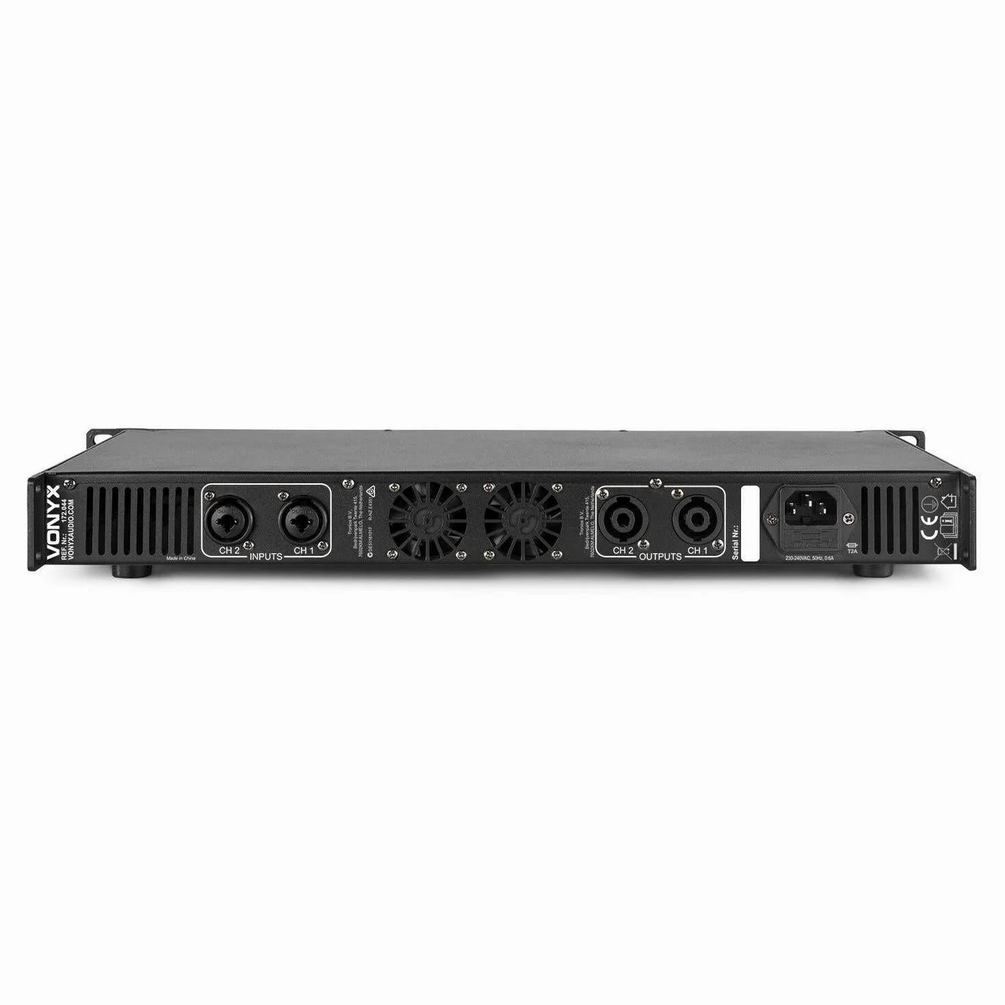 Versterker - Vonyx VDA500 stereo versterker 2x 250W - Klasse-D - 500W - Zwart