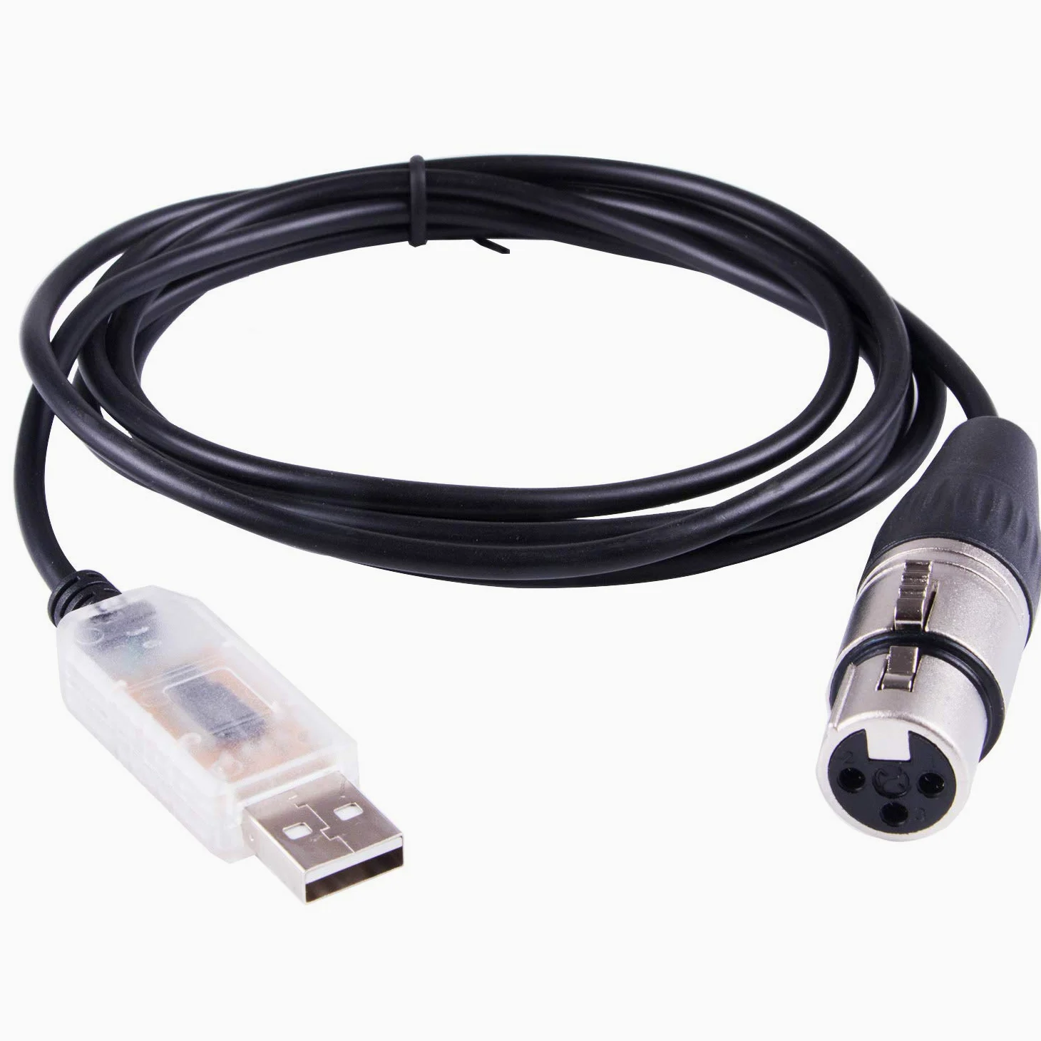 USB a DMX512 3PIN XLR Adattatore di interfaccia Freestyler Software Computer PC Stage Lighting Controller Dimmer DMXControl RS485