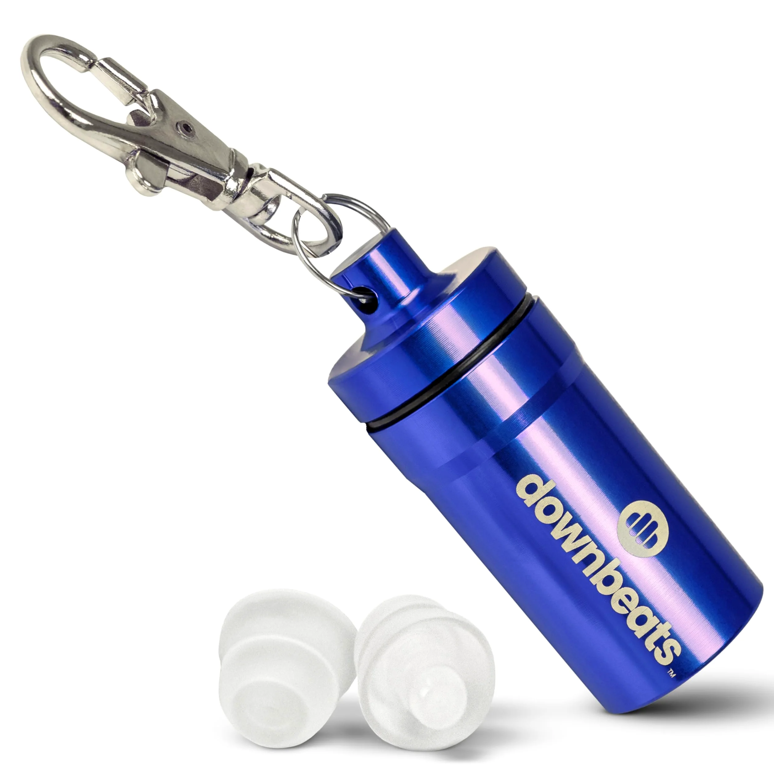 DownBeats - Tappi per orecchie riutilizzabili, ad alta fedeltà, per concerti, discoteche, musicisti, colore: Blu