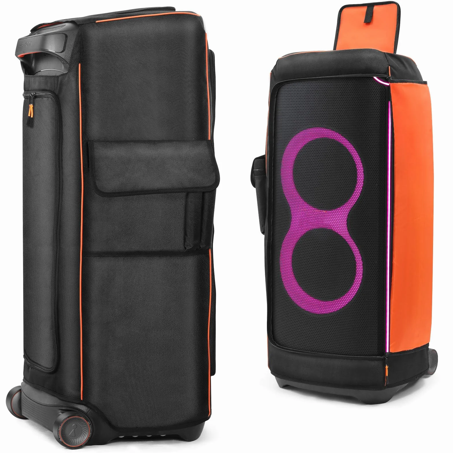 Custodia protettiva antipolvere per altoparlante portatile JBL PartyBox, custodia multifunzione con tasche per microfono e cavi